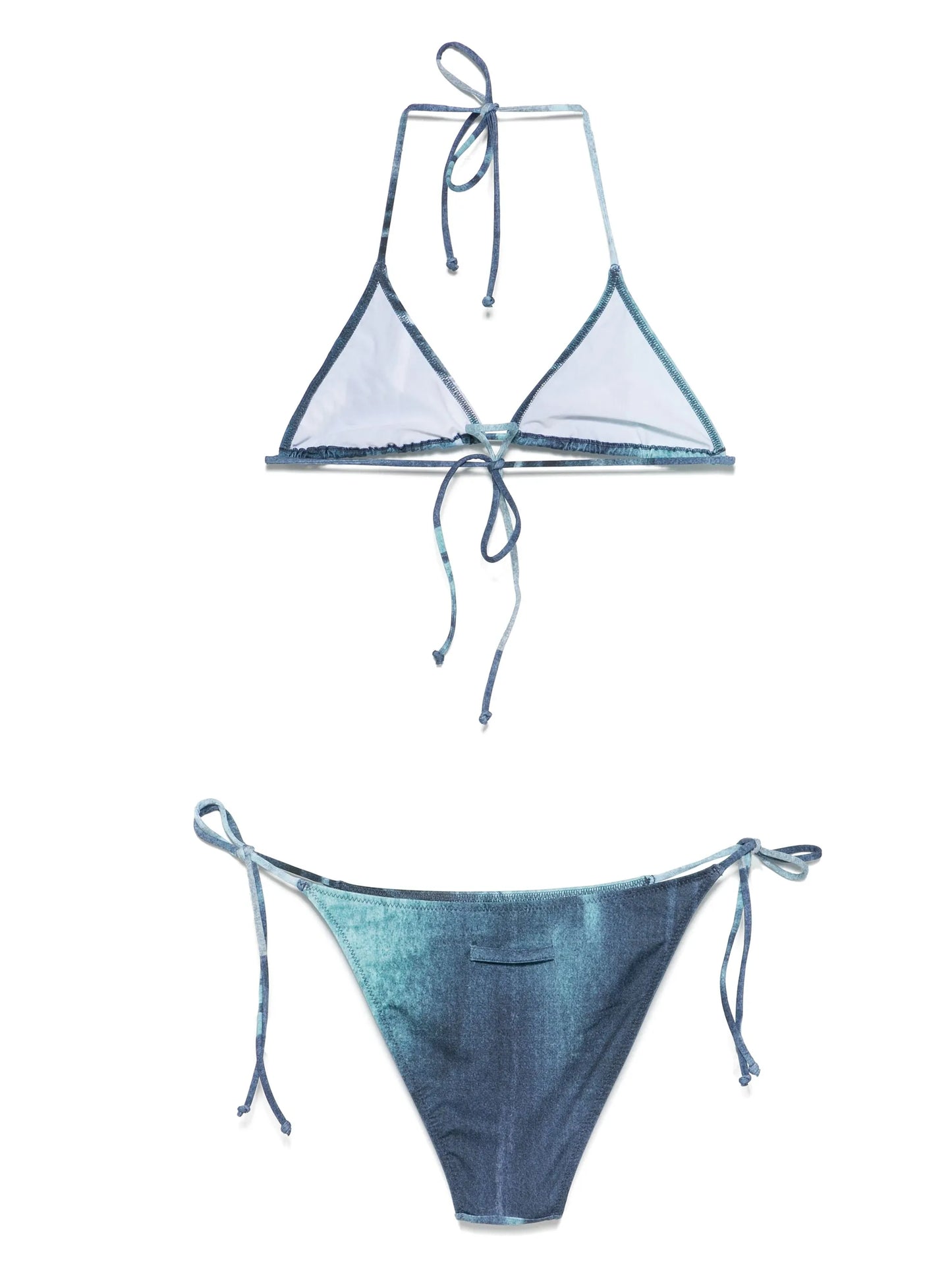 Water printed bikini