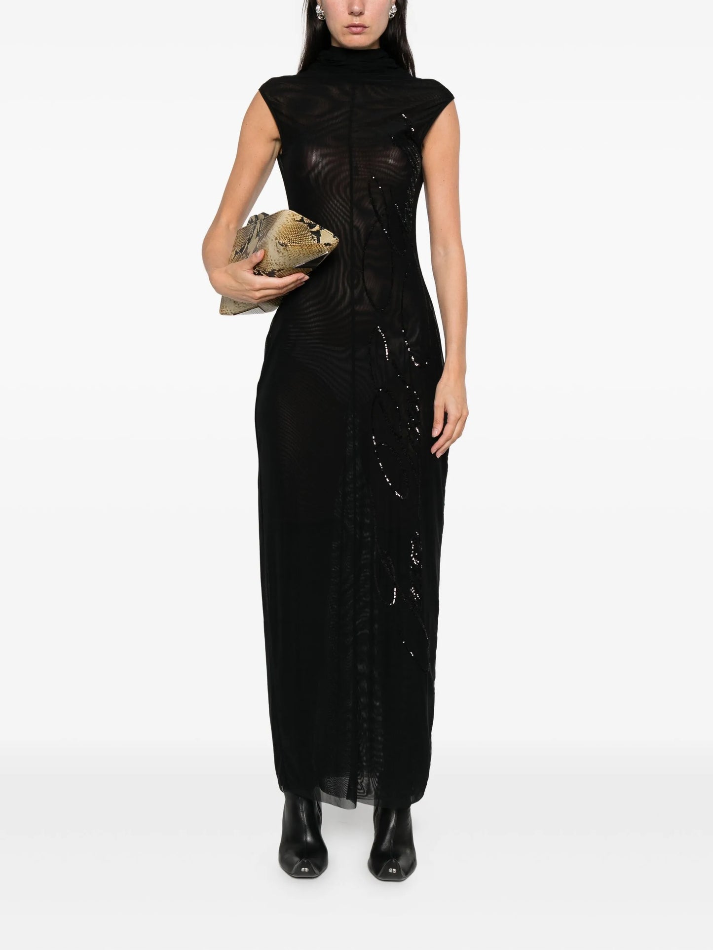 sequin-embellished maxi dress