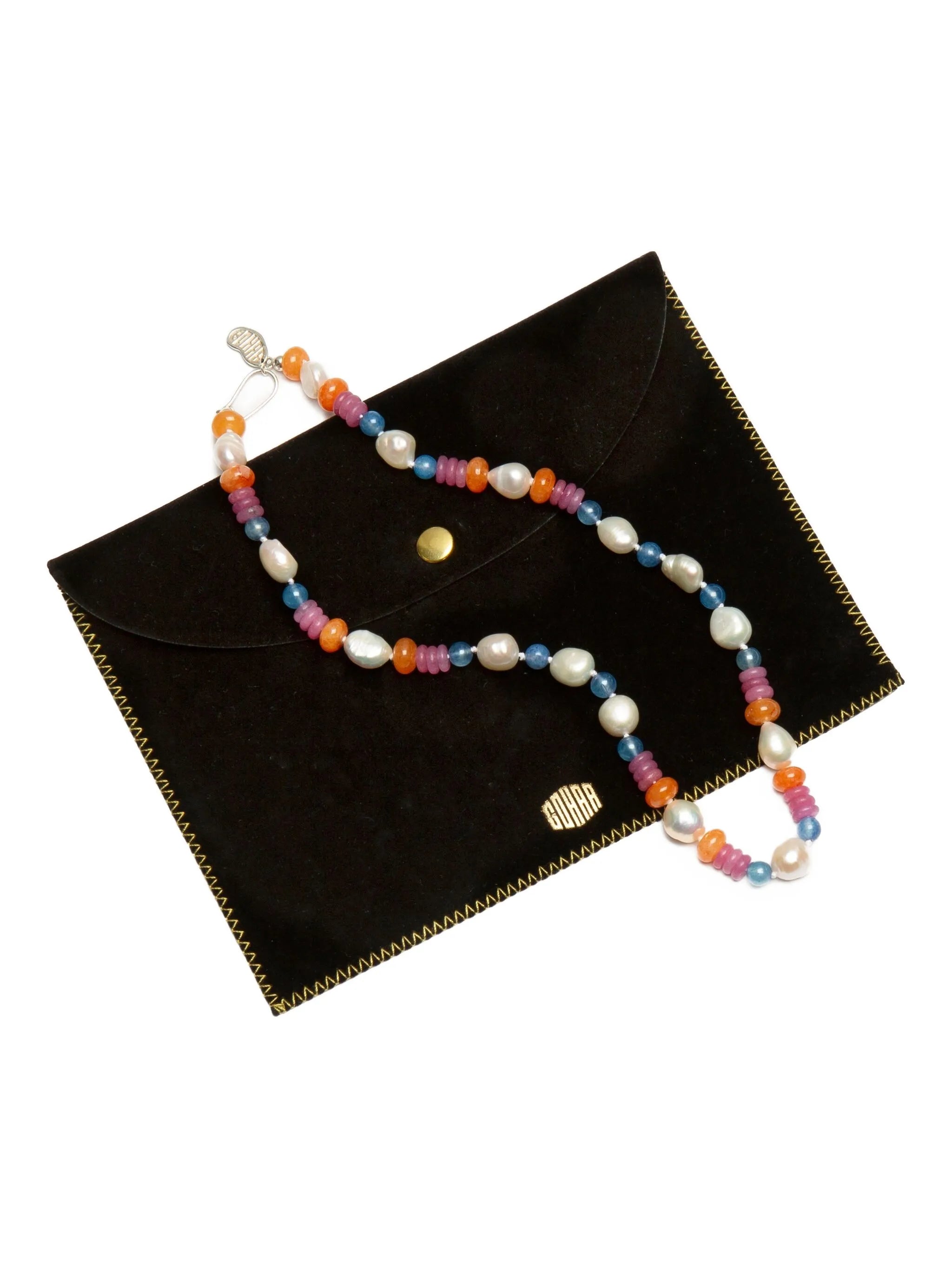 pearl-embellished necklace