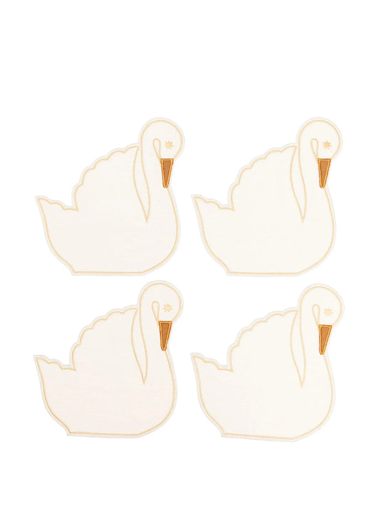 Swan napkins (set of four)