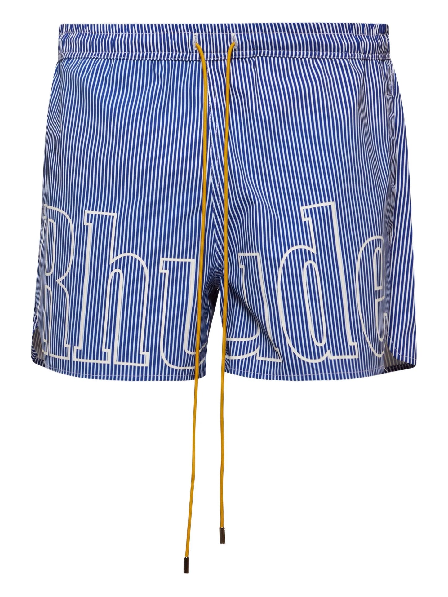 logo striped swim shorts