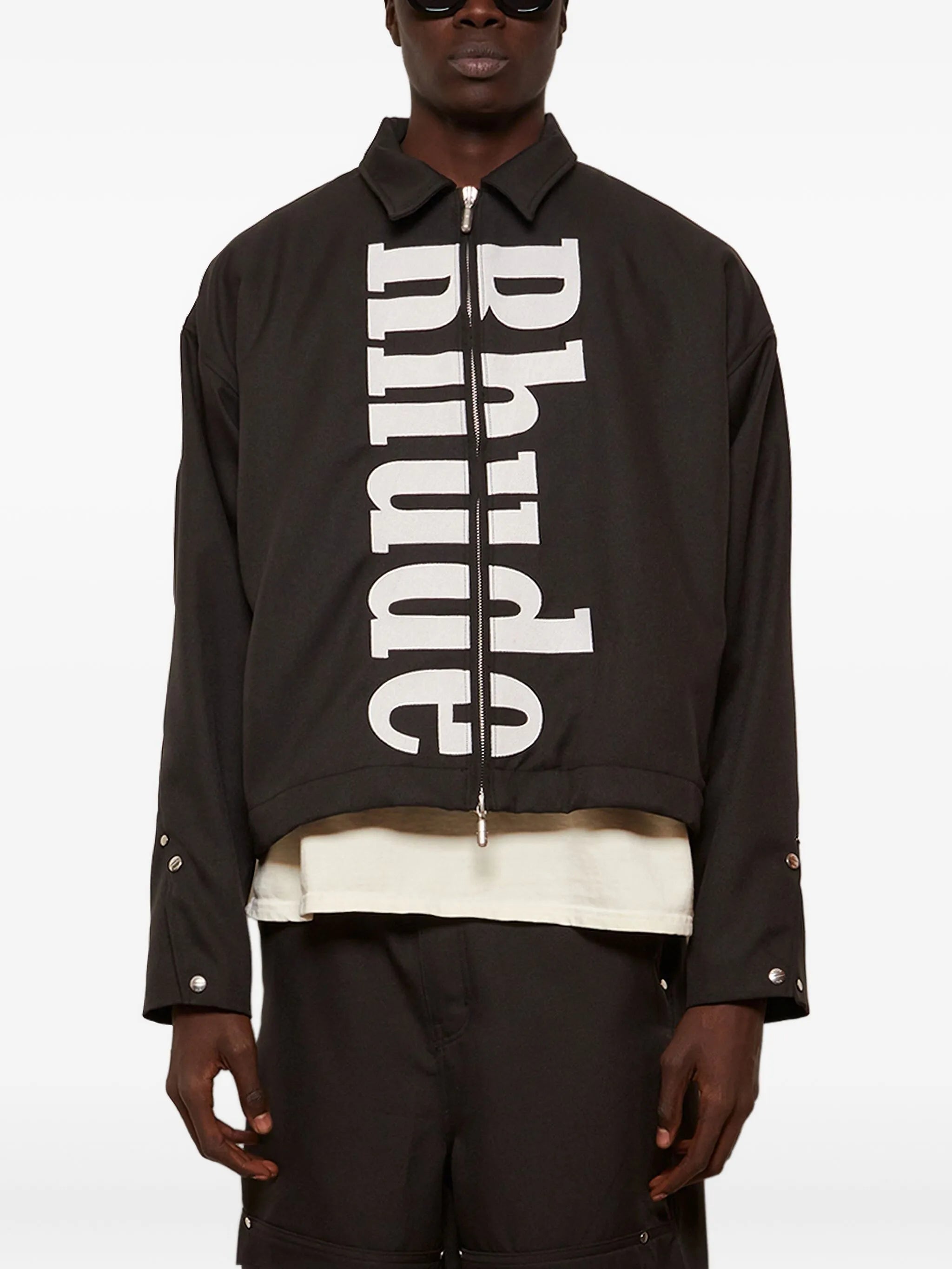 logo work jacket