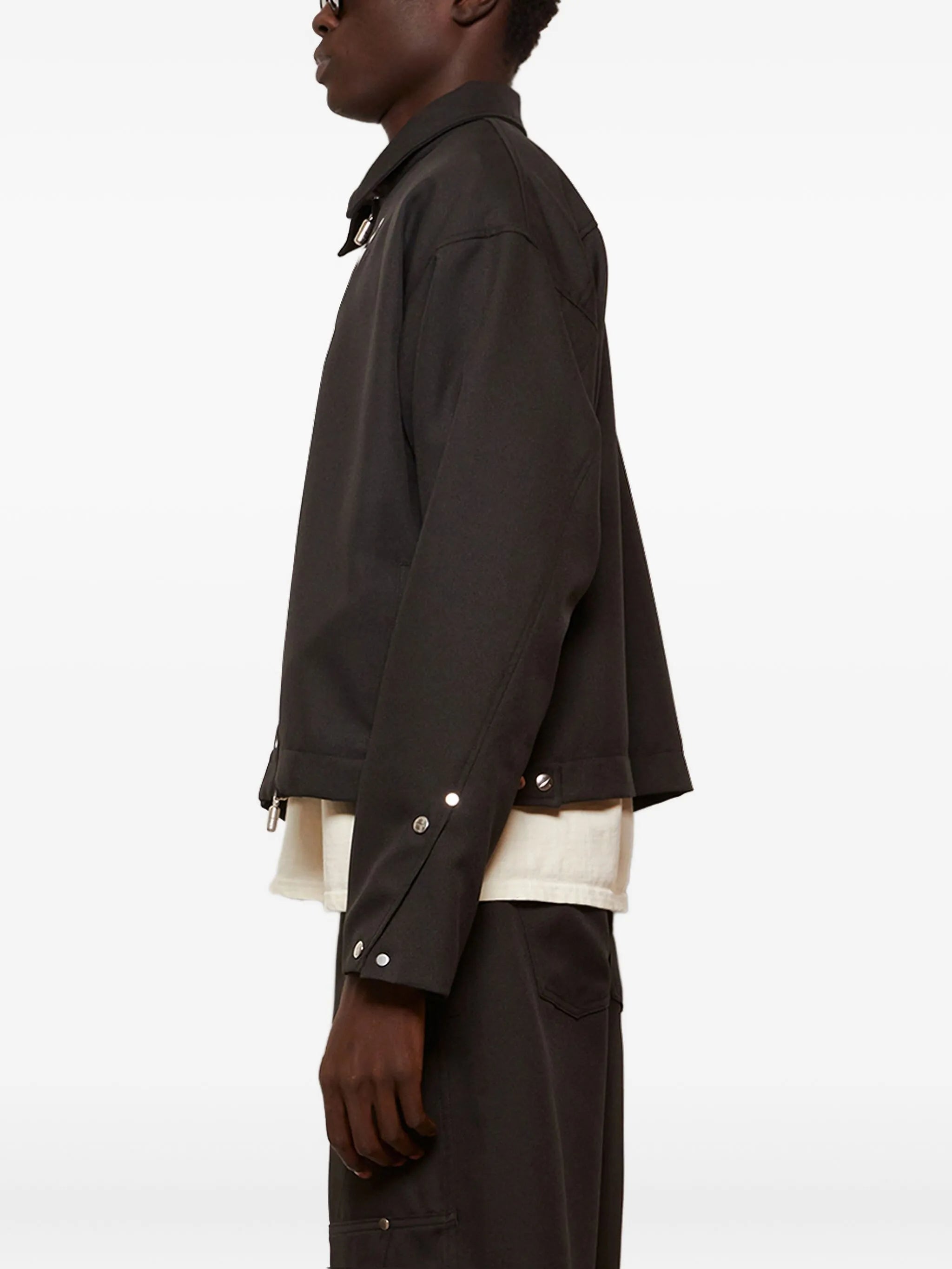 logo work jacket