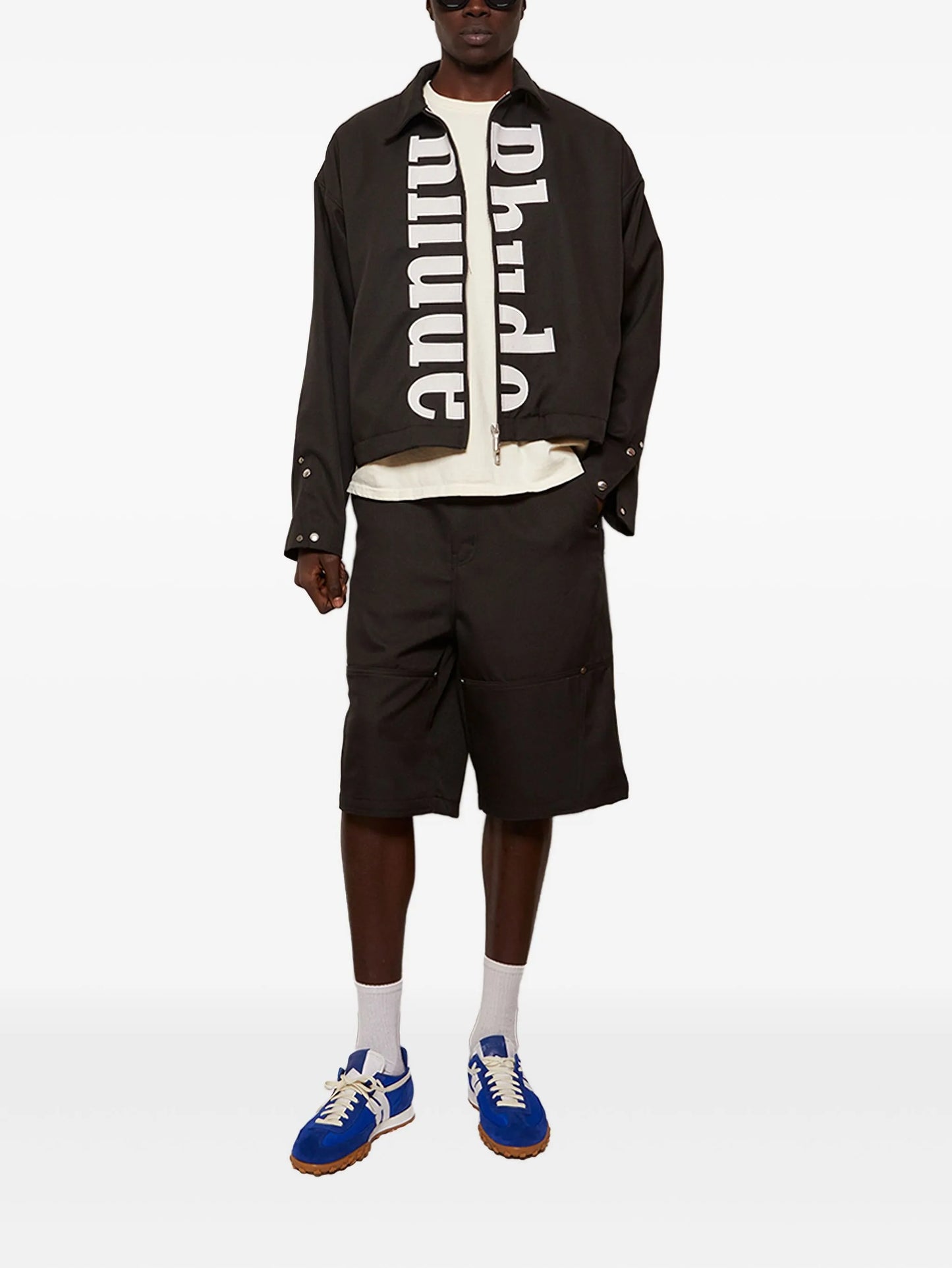 logo work jacket