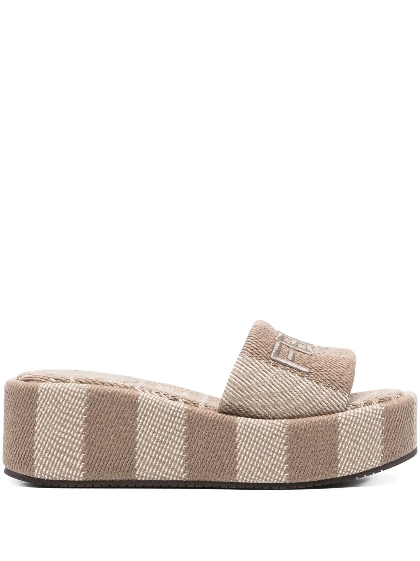 logo-embroidered slides