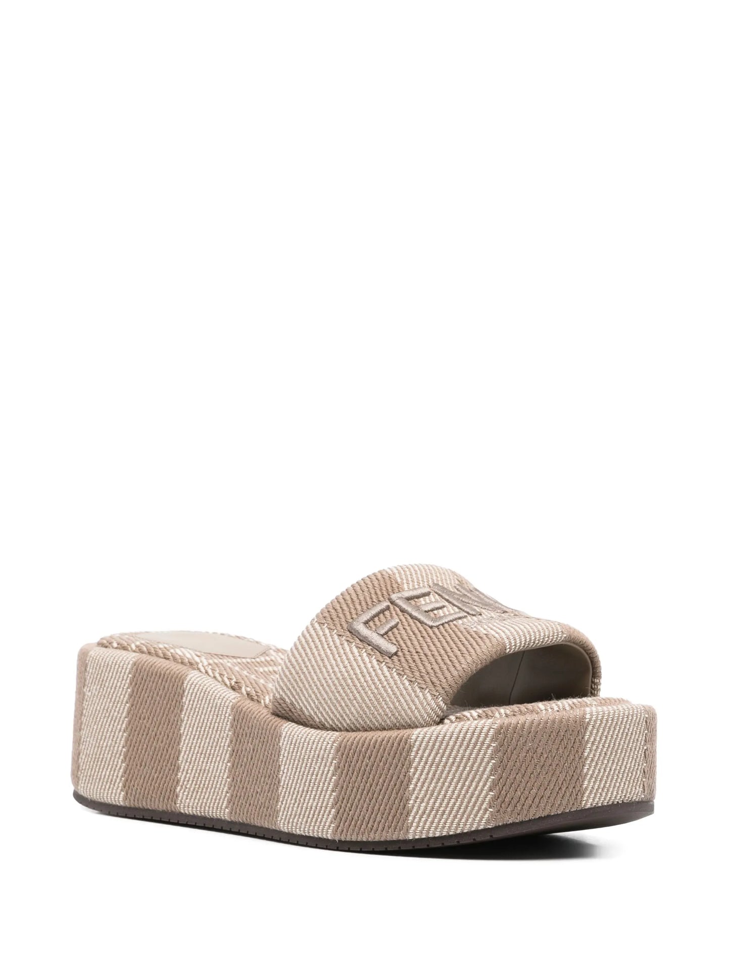 logo-embroidered slides