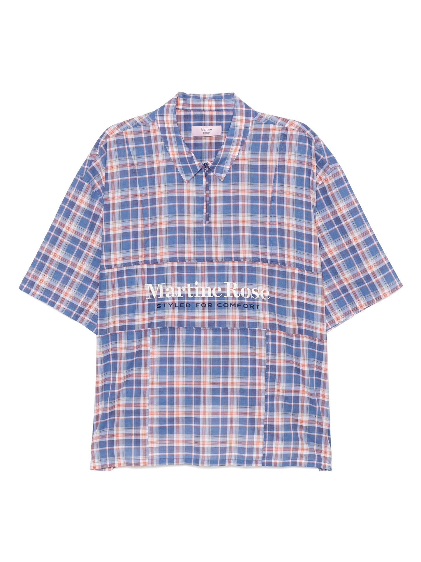 cotton checked polo shirt