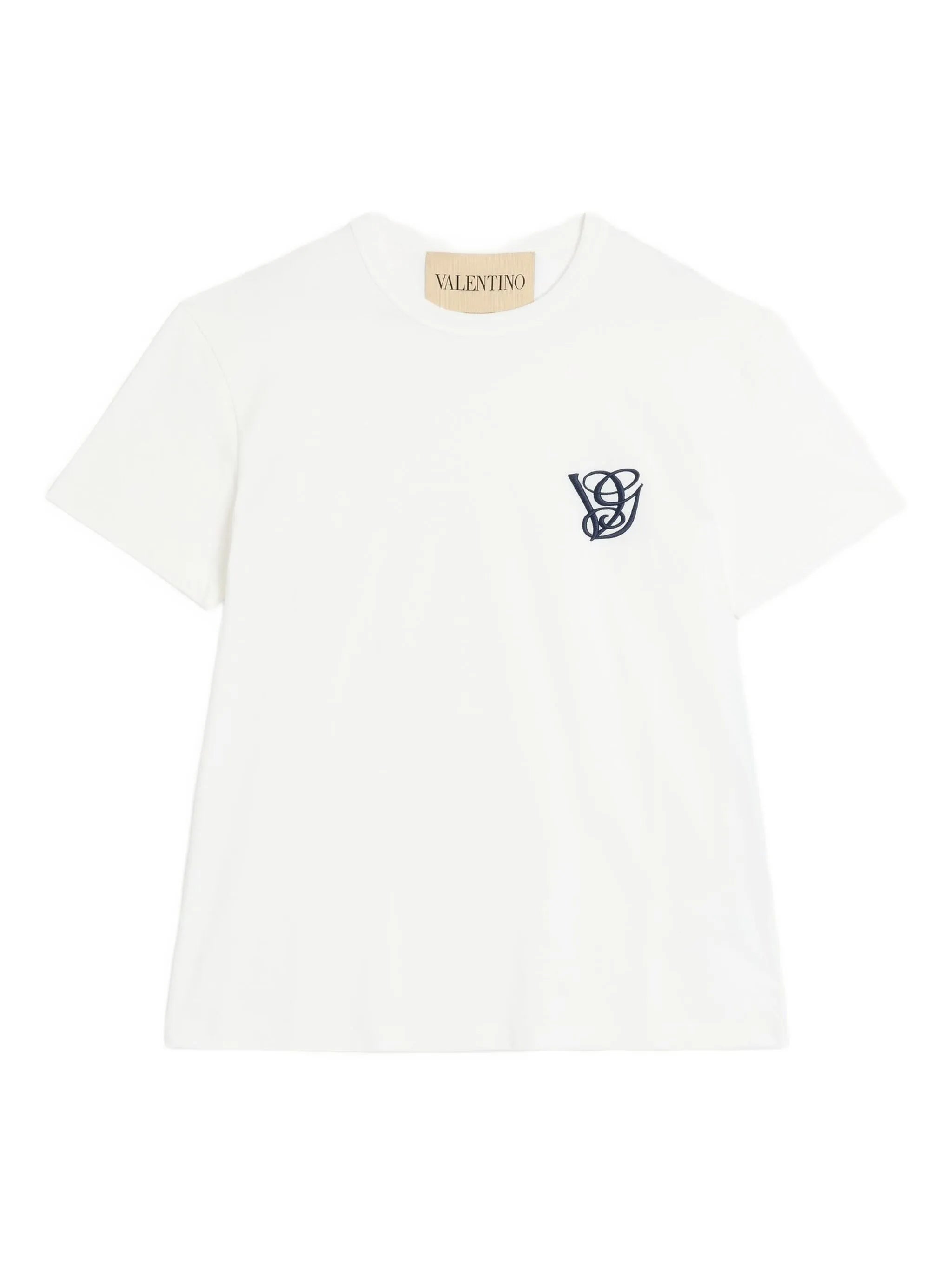 logo-embroidered crew-neck T-shirt