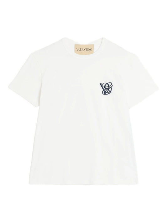 logo-embroidered crewneck t-shirt