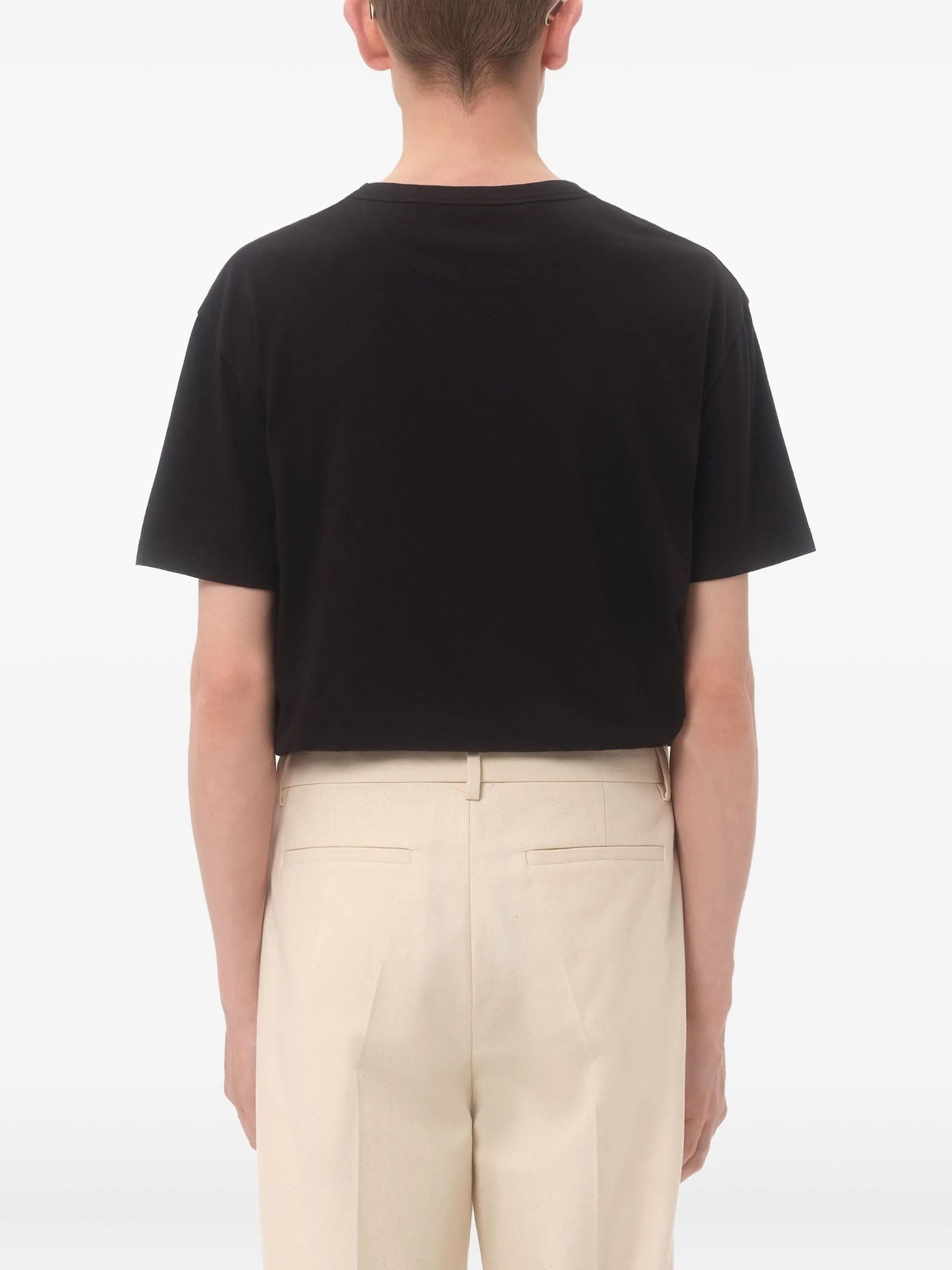 embroidered-logo T-shirt