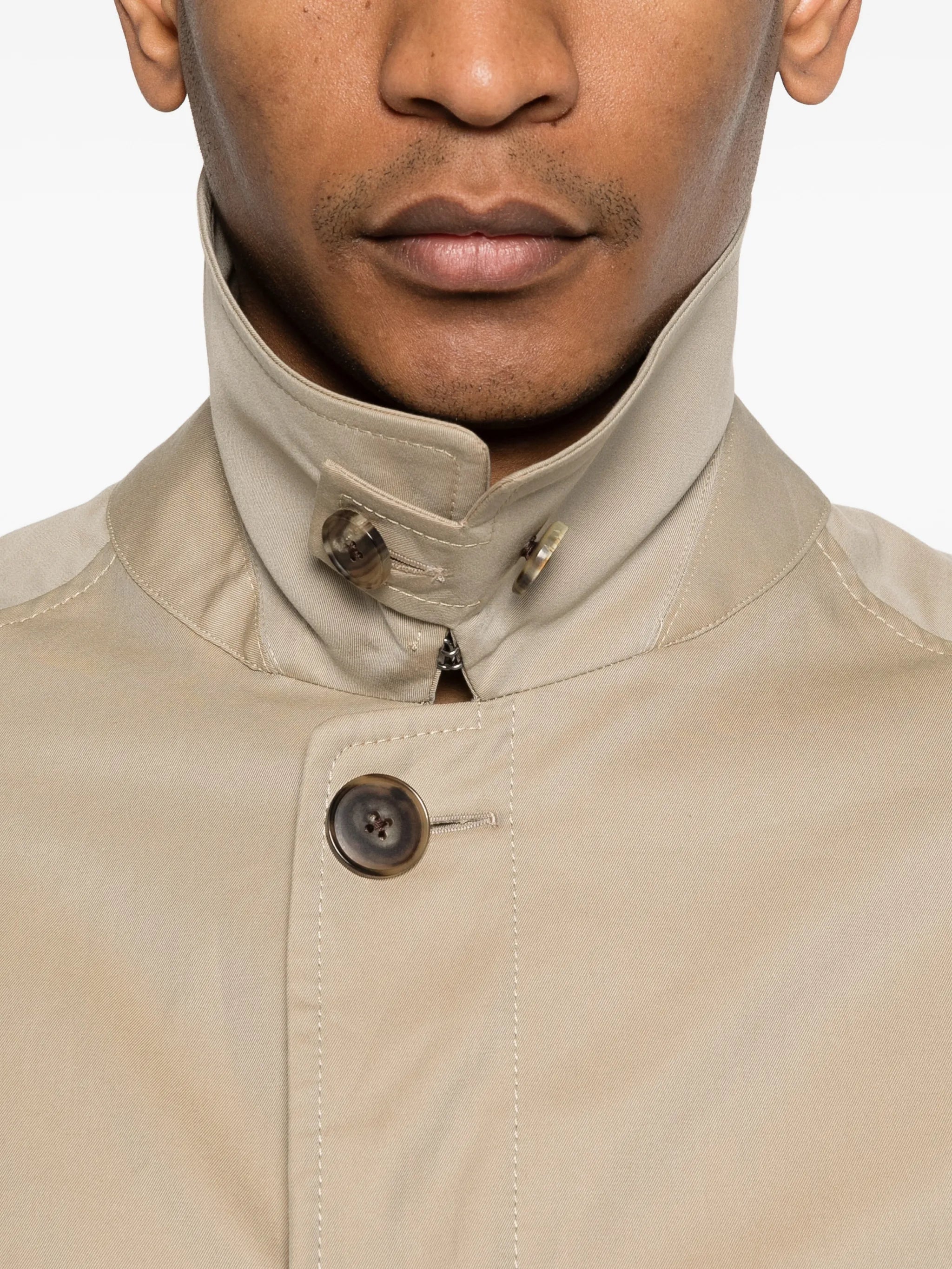 x Beams Peter trench coat