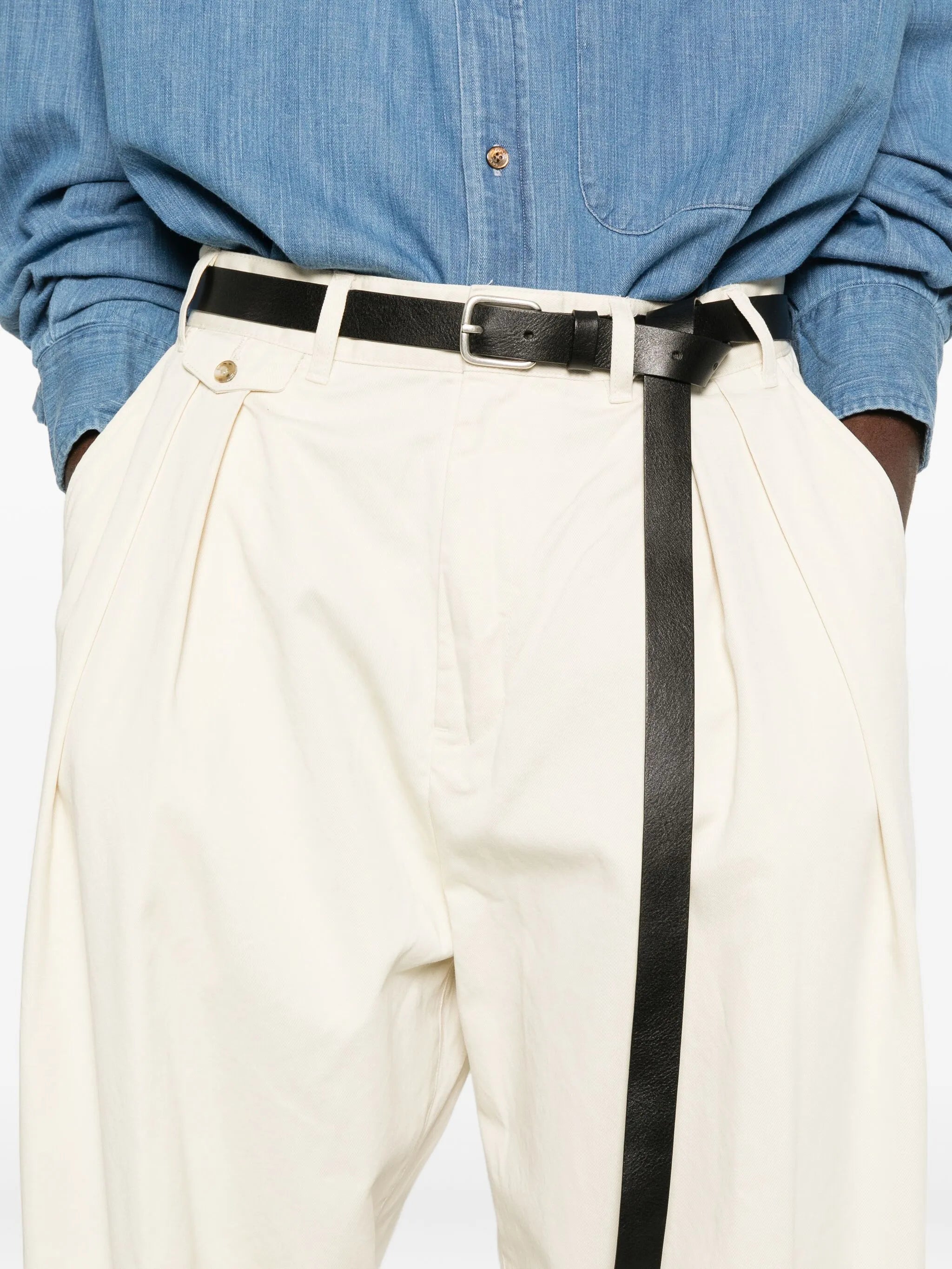 double-pleat trousers