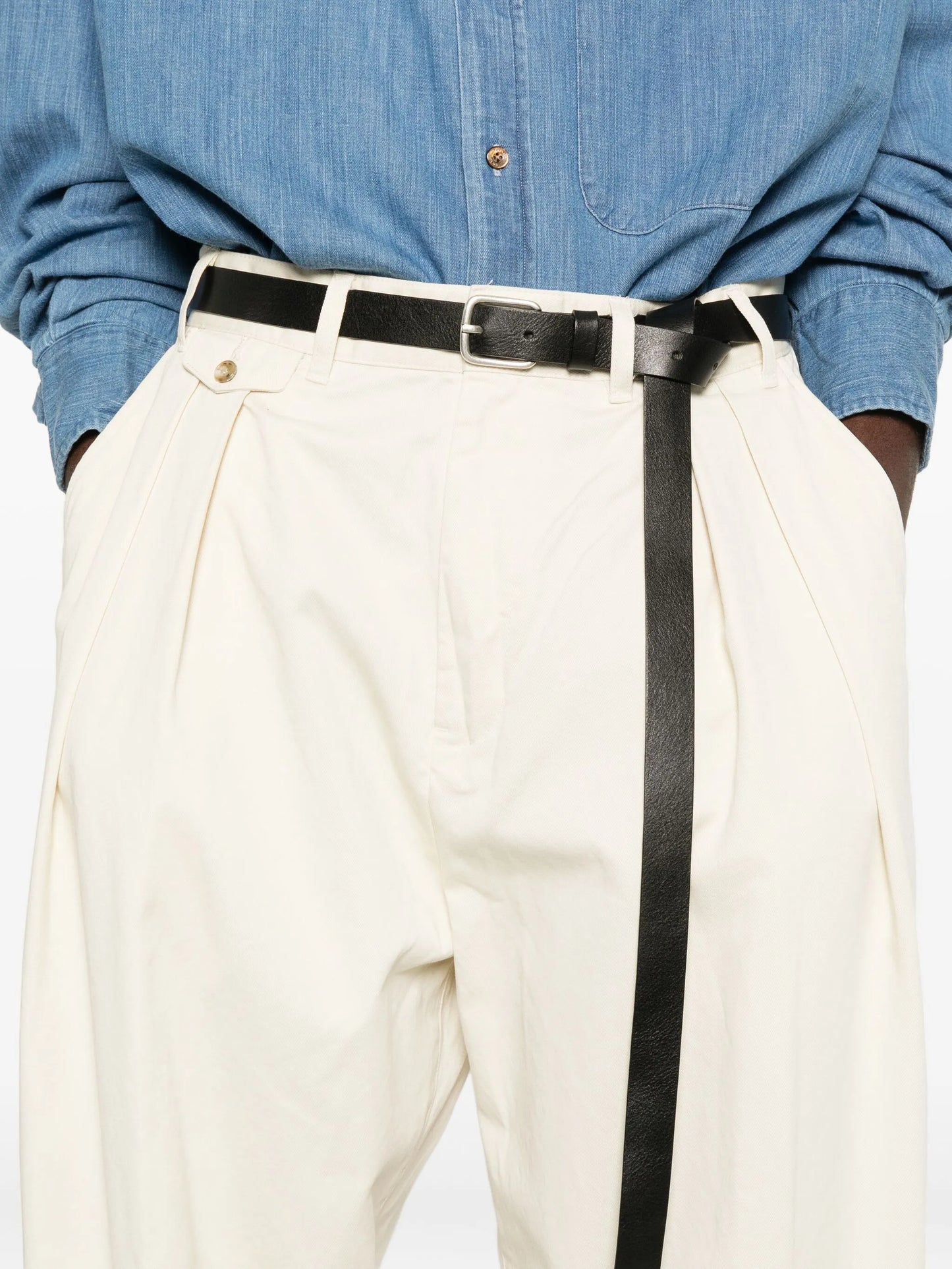 double-pleat trousers