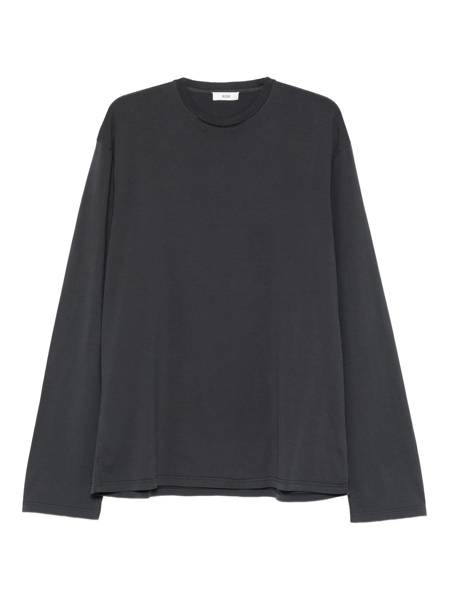 long-sleeve round-neck T-shirt