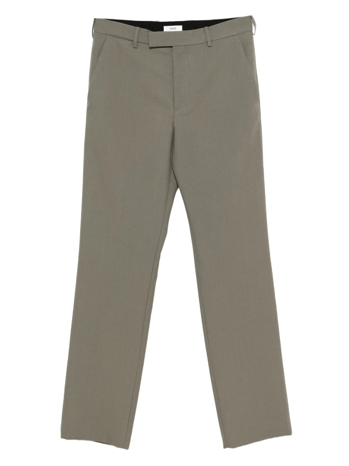 concealed-fastening wool trousers