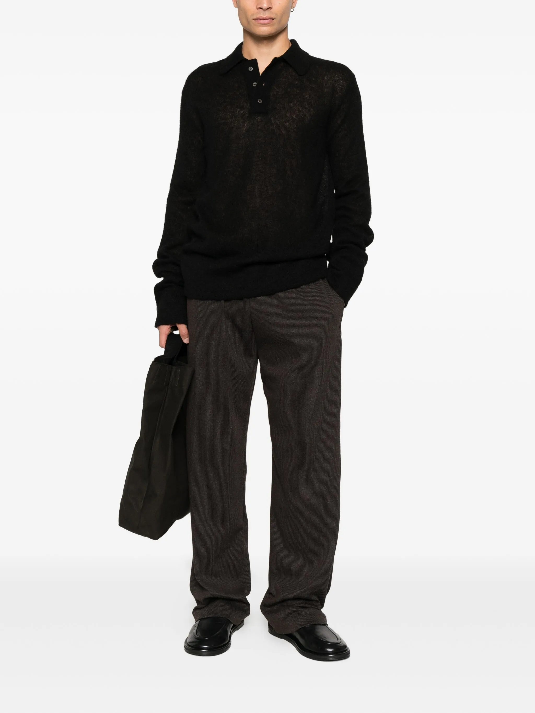 button fastening polo shirt