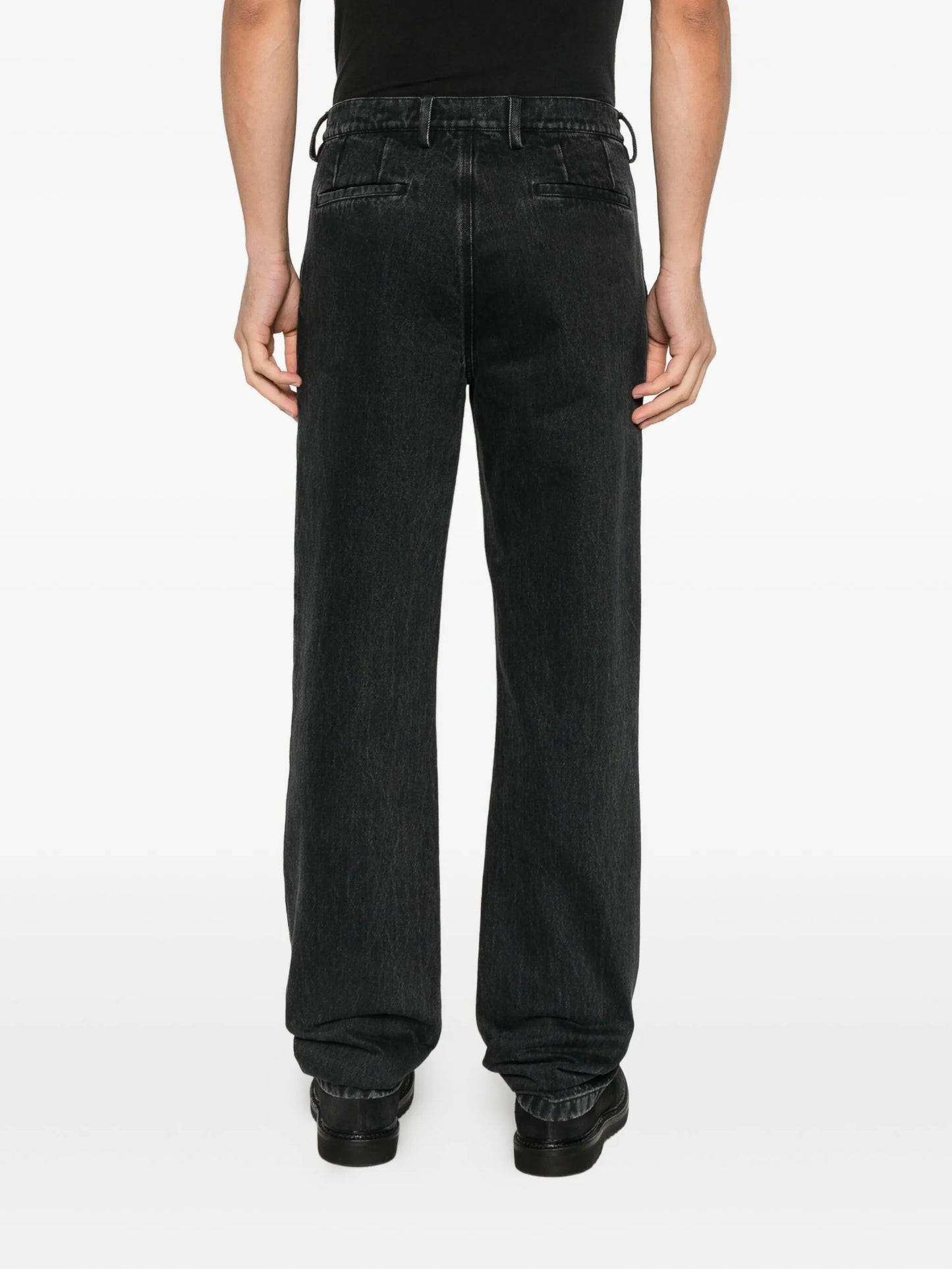 button-fastening jeans