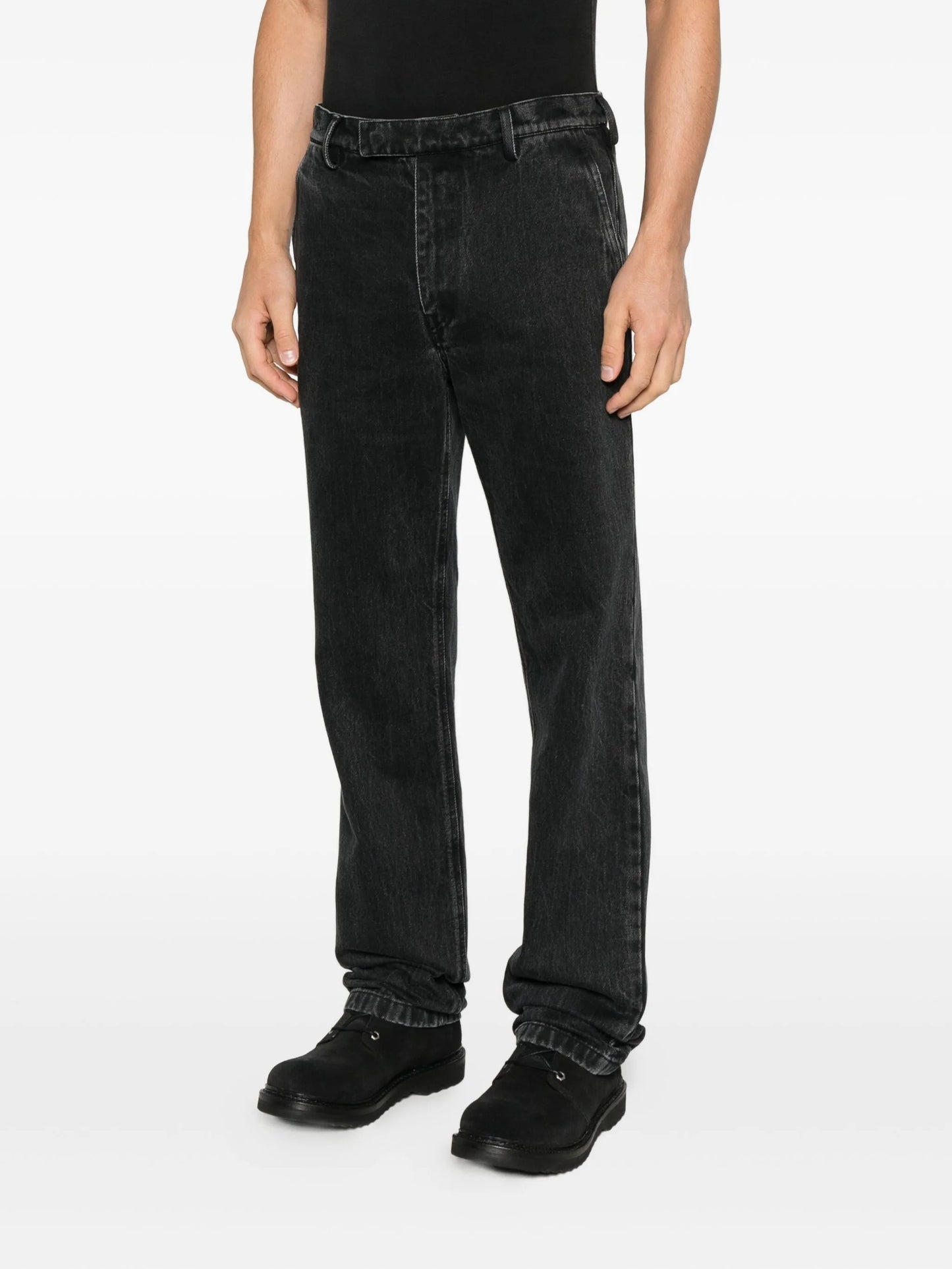 button-fastening jeans