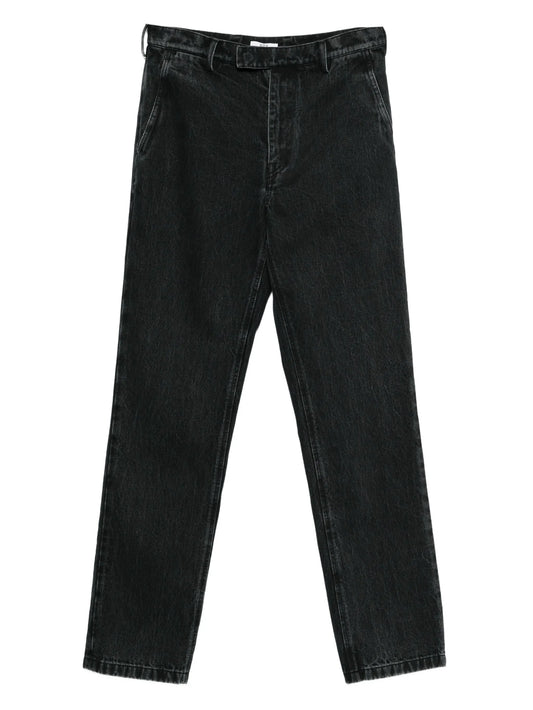 button-fastening jeans