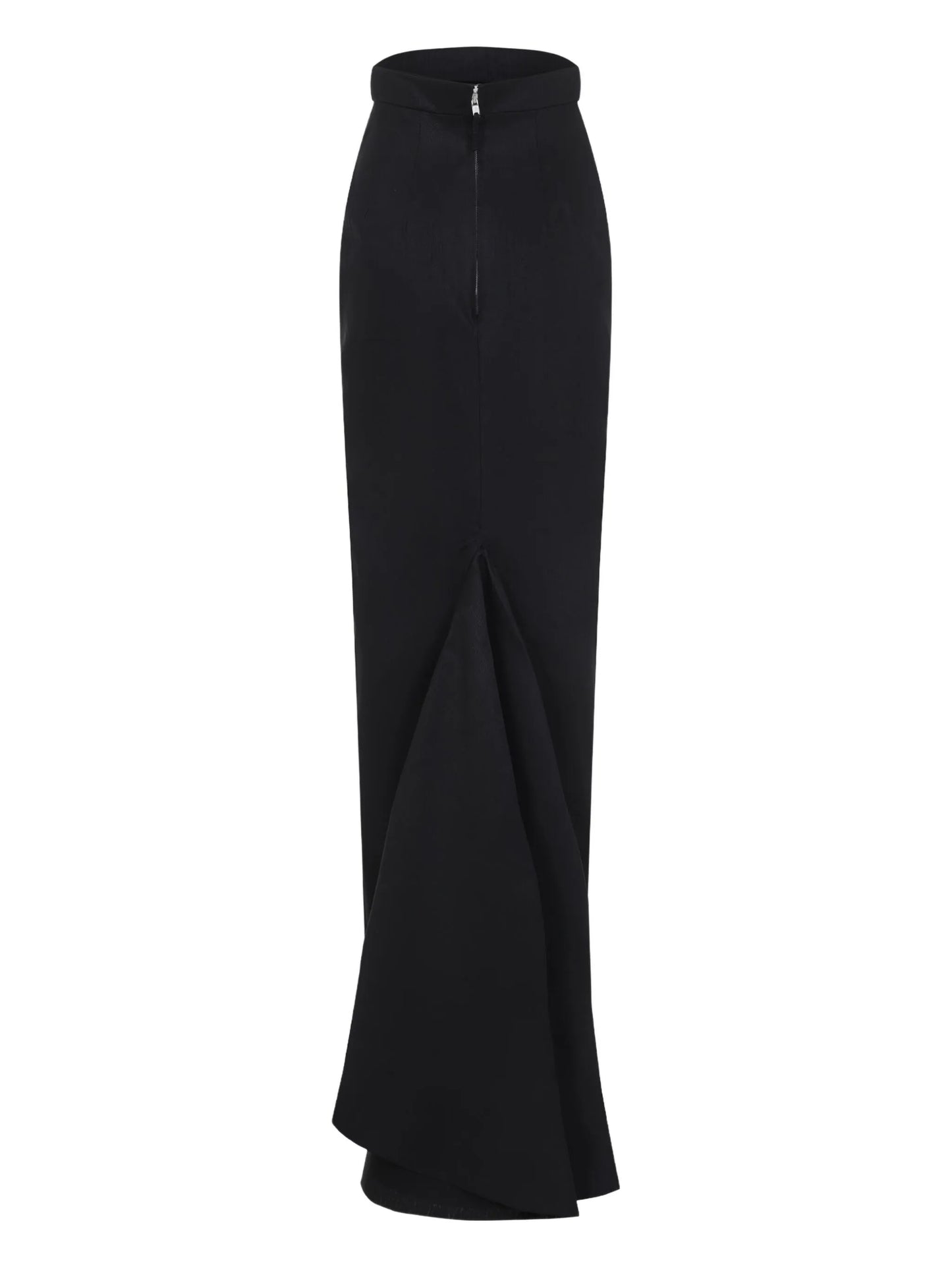 draped-detail maxi skirt