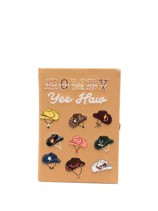Cowgirl Hats embroidered clutch