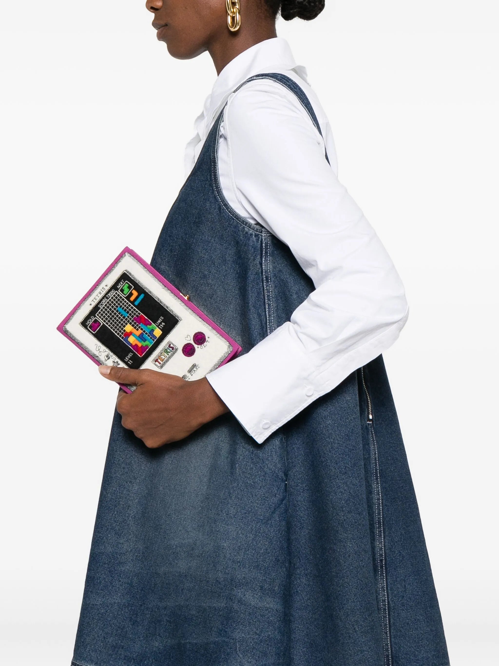Tetris clutch bag