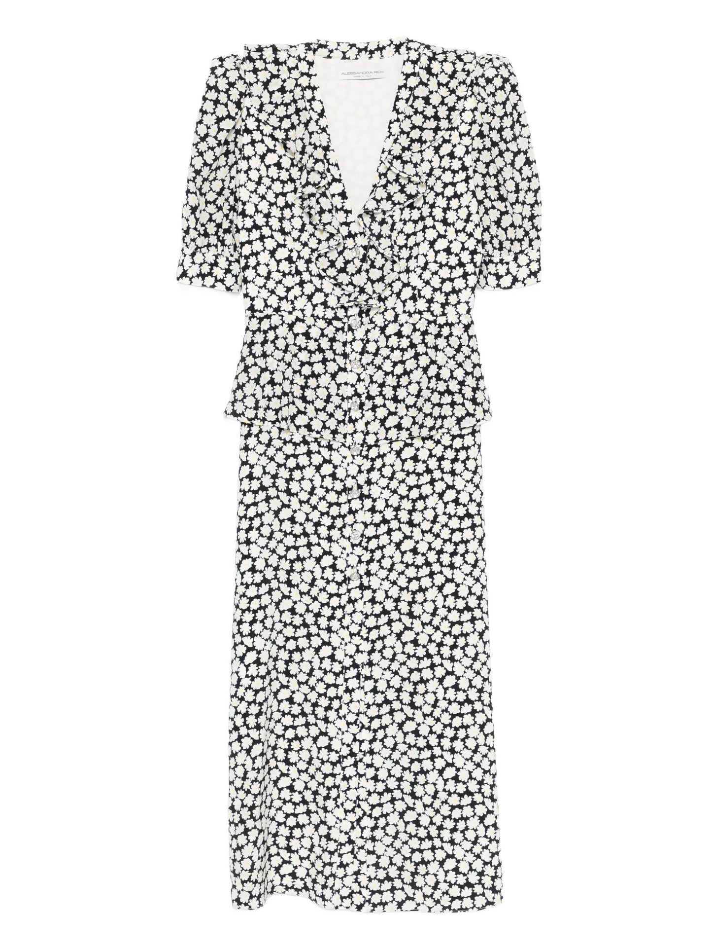 floral-print midi dress