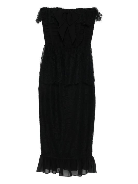 bow-lace ruffled dress