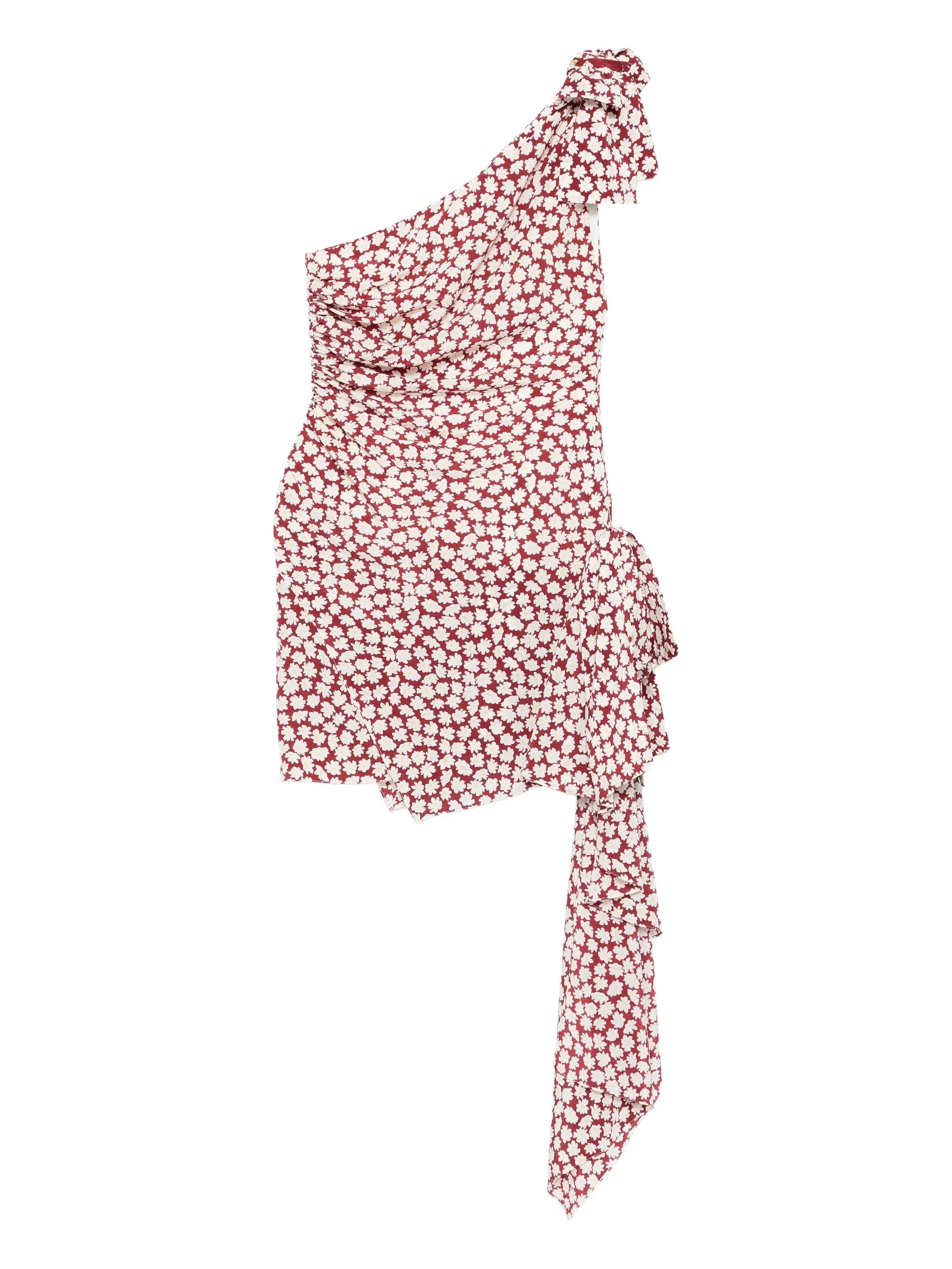 floral-print mini dress