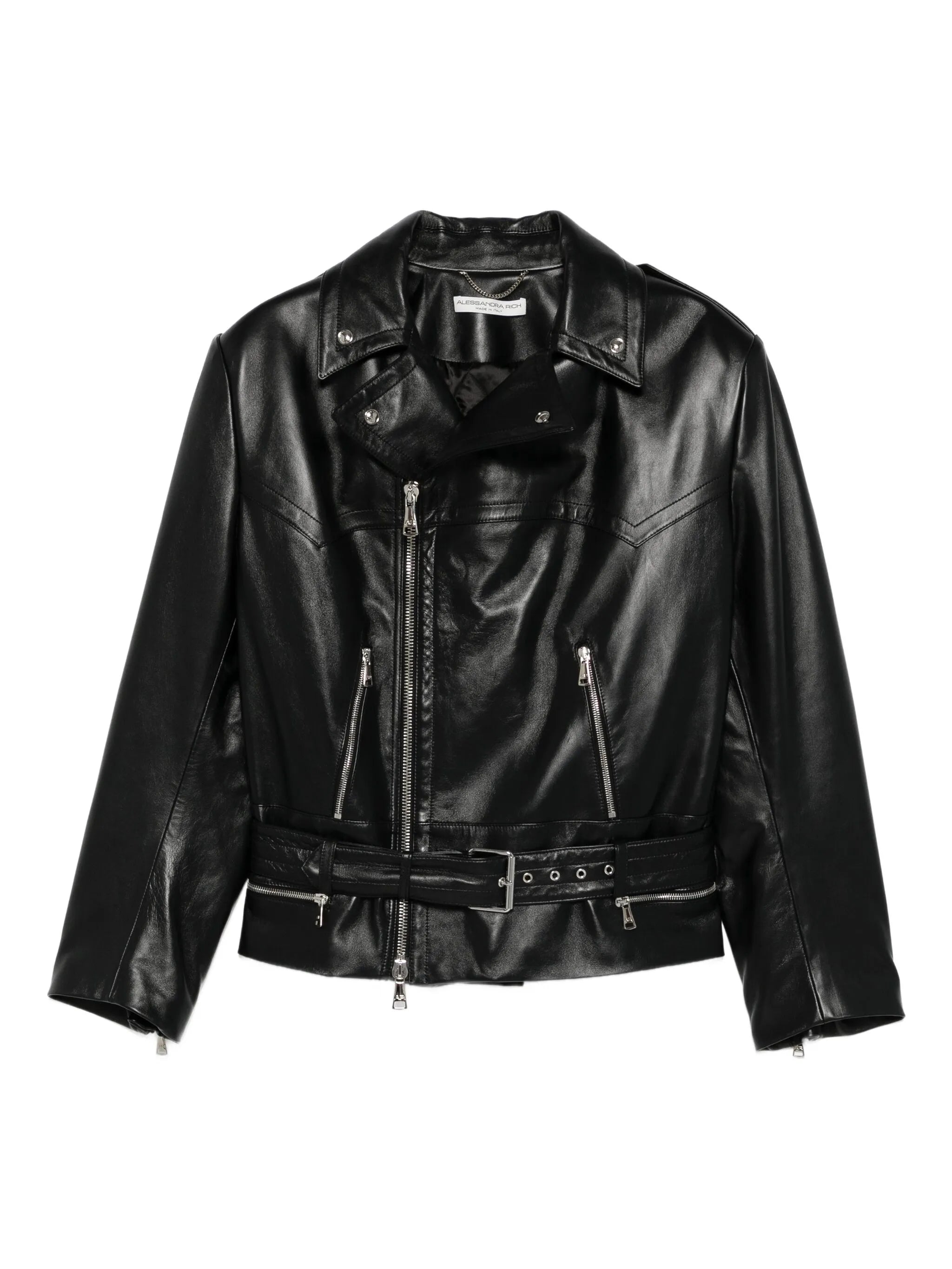 leather biker jacket