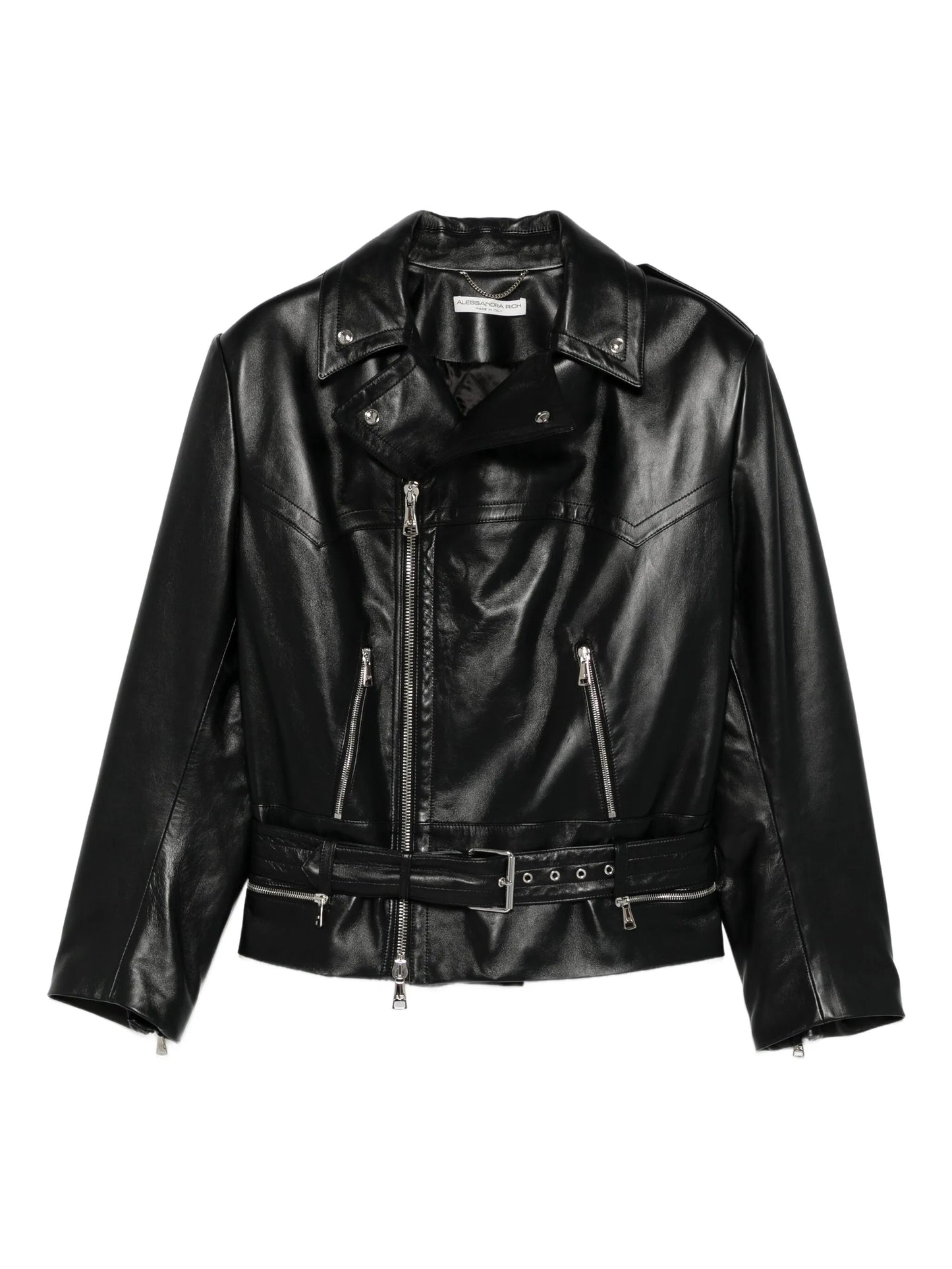leather biker jacket