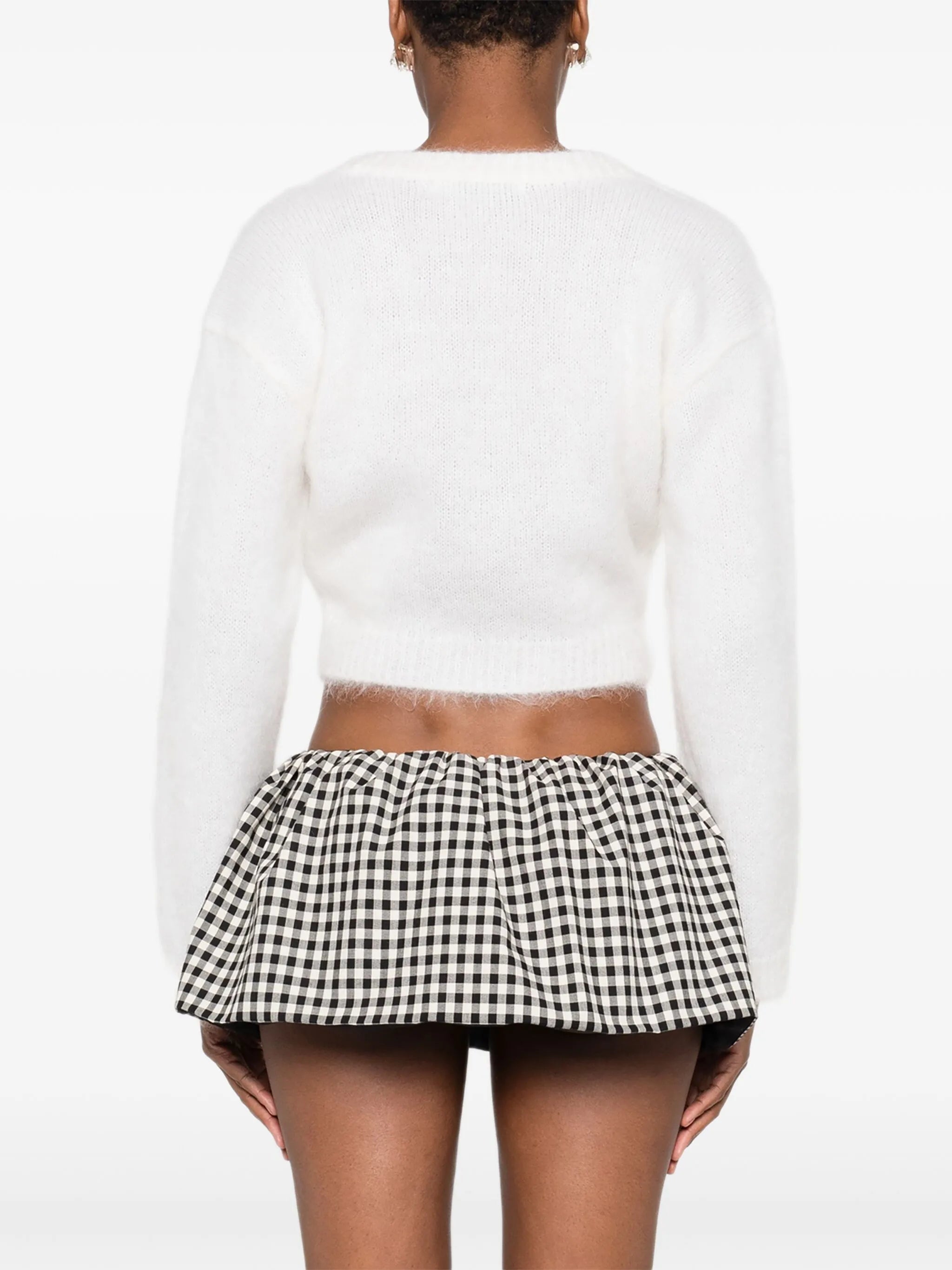 floral-embroidered cardigan