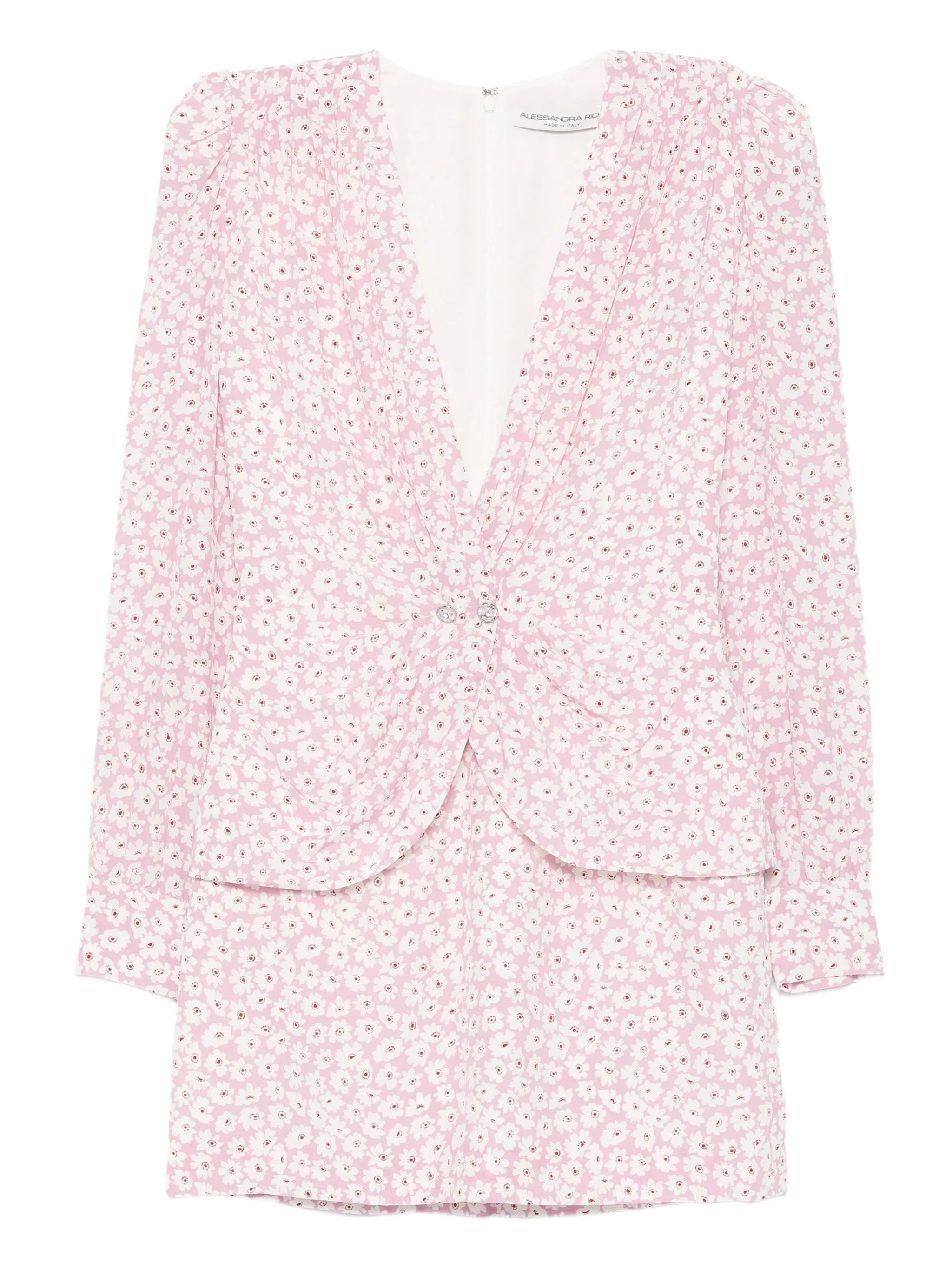 floral-print mini dress