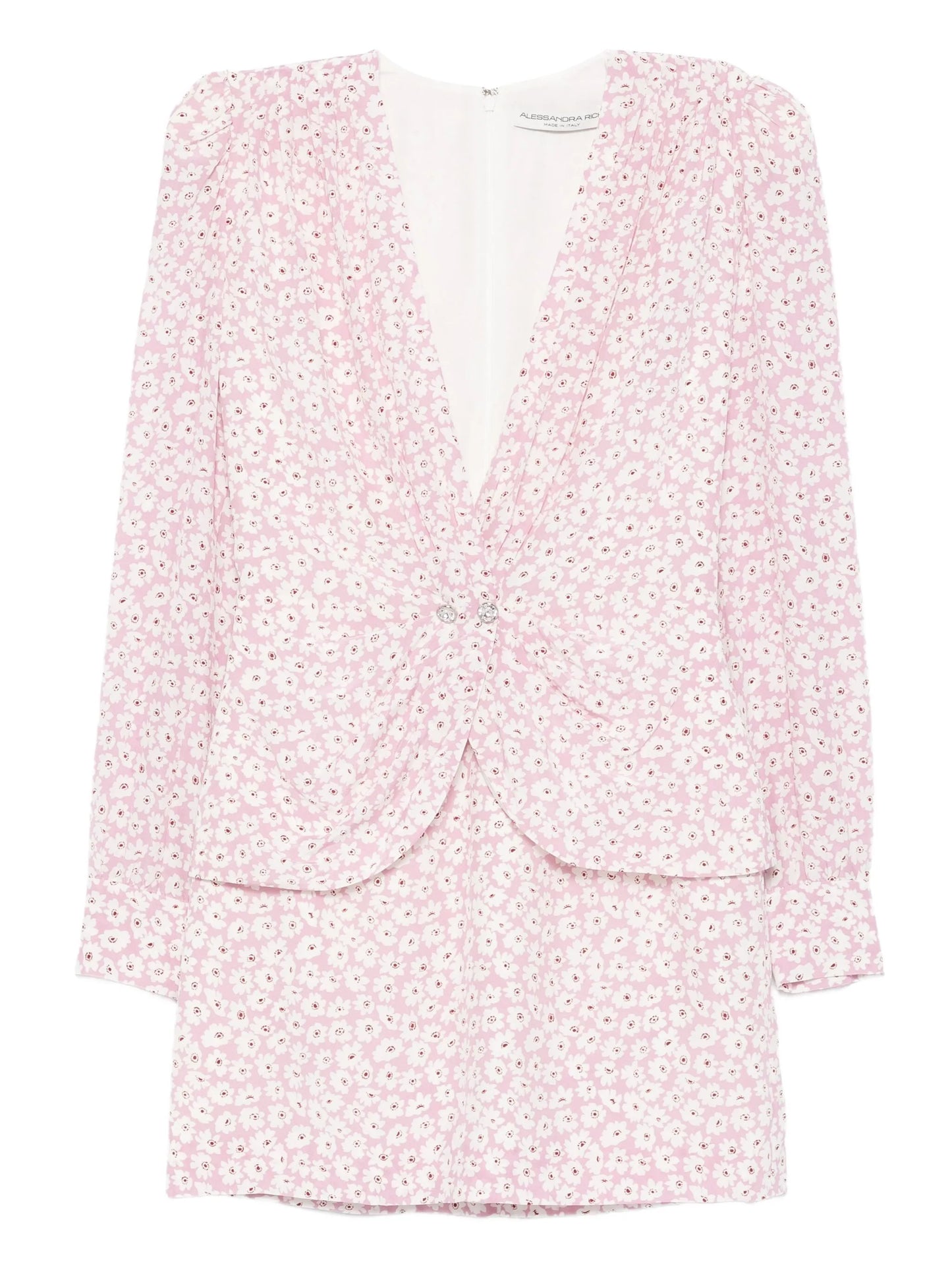 floral-print mini dress