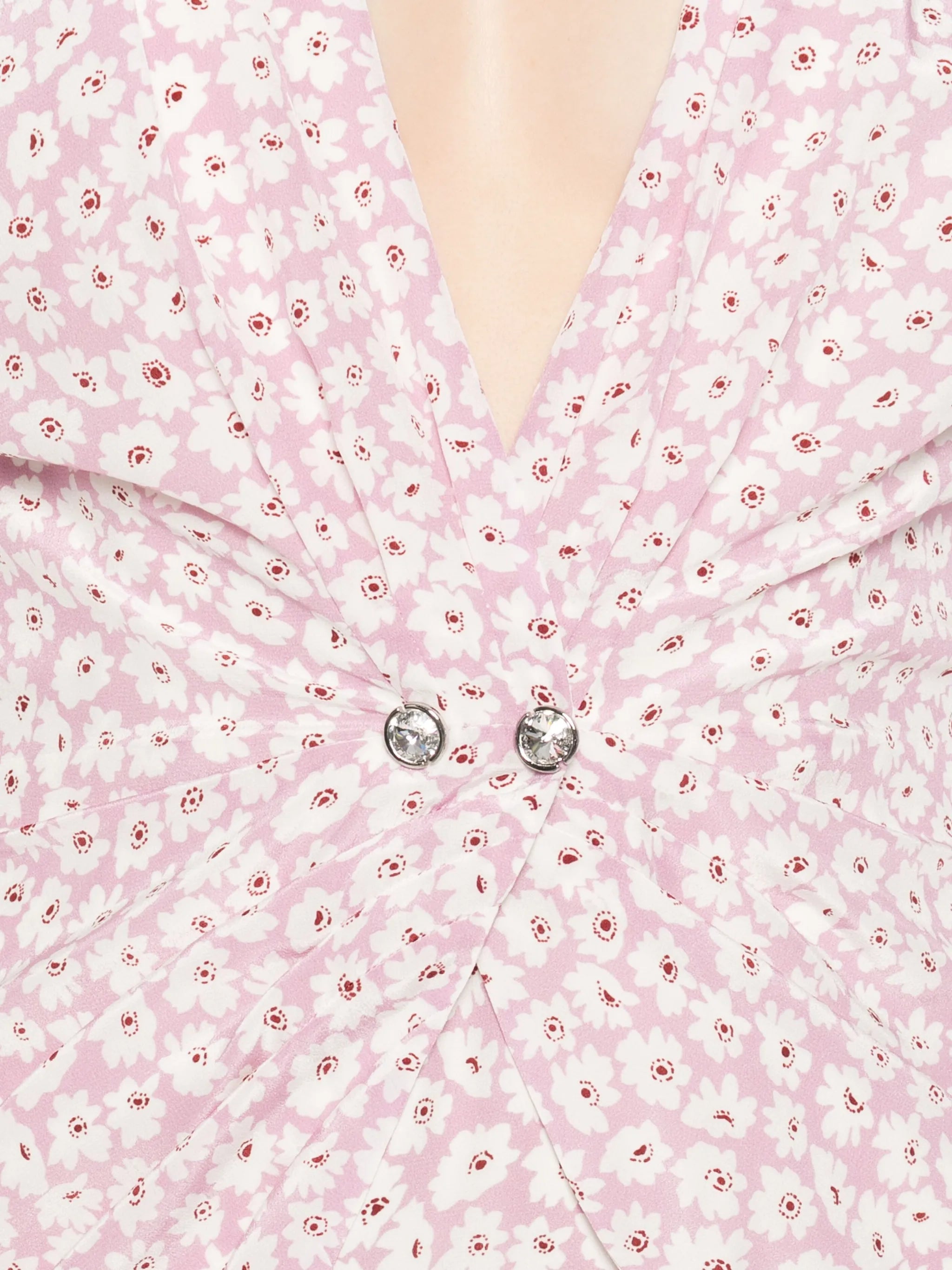 floral-print mini dress