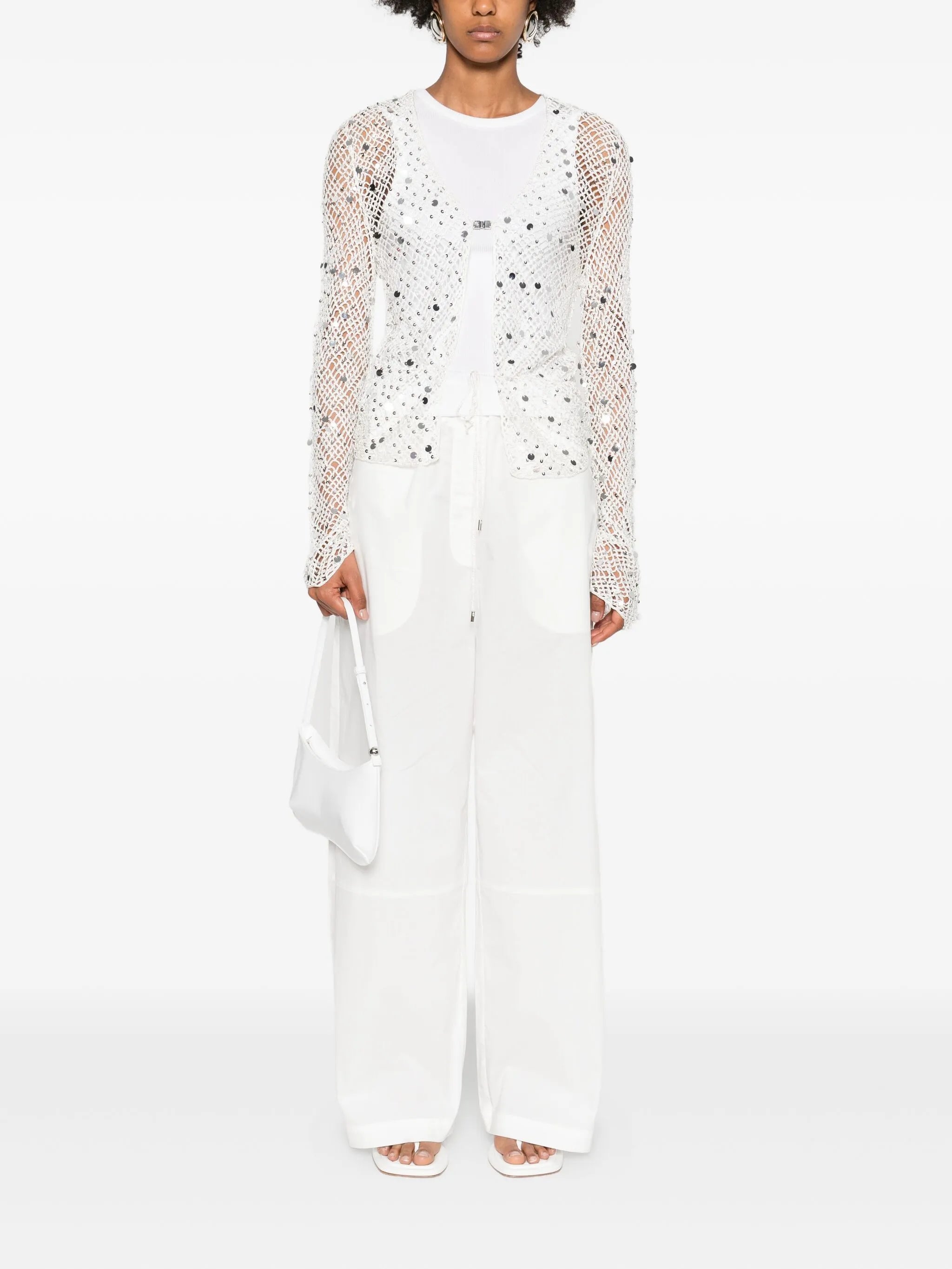 Vera sequin-embellished top
