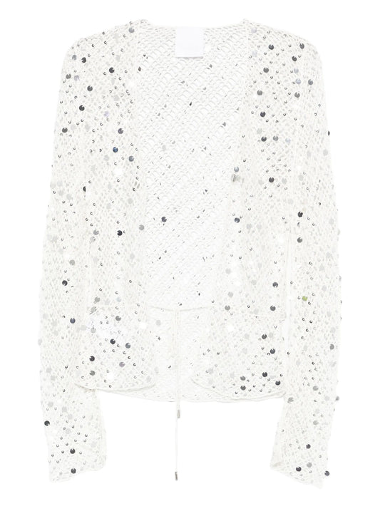 Vera sequin-embellished top
