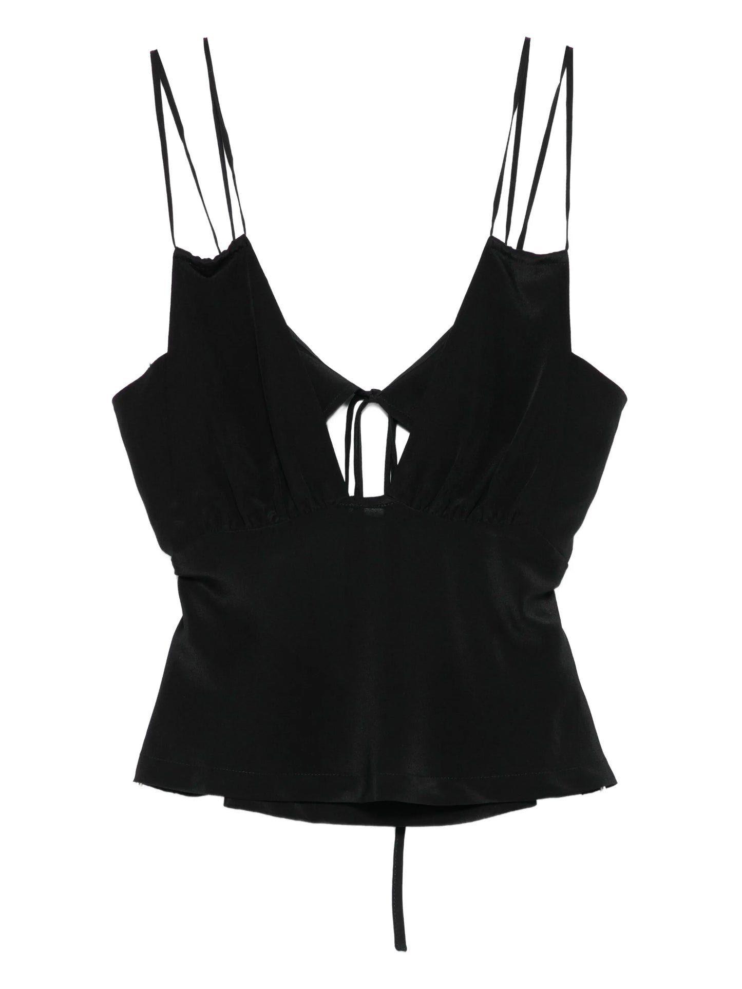 Bernie tie-front silk camisole