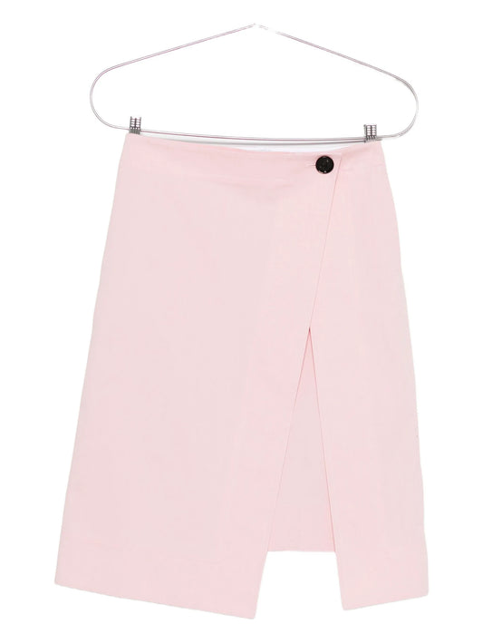 cotton high-rise skirt