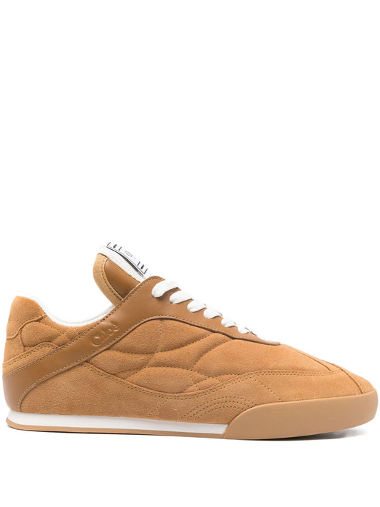 suede low-top sneakers