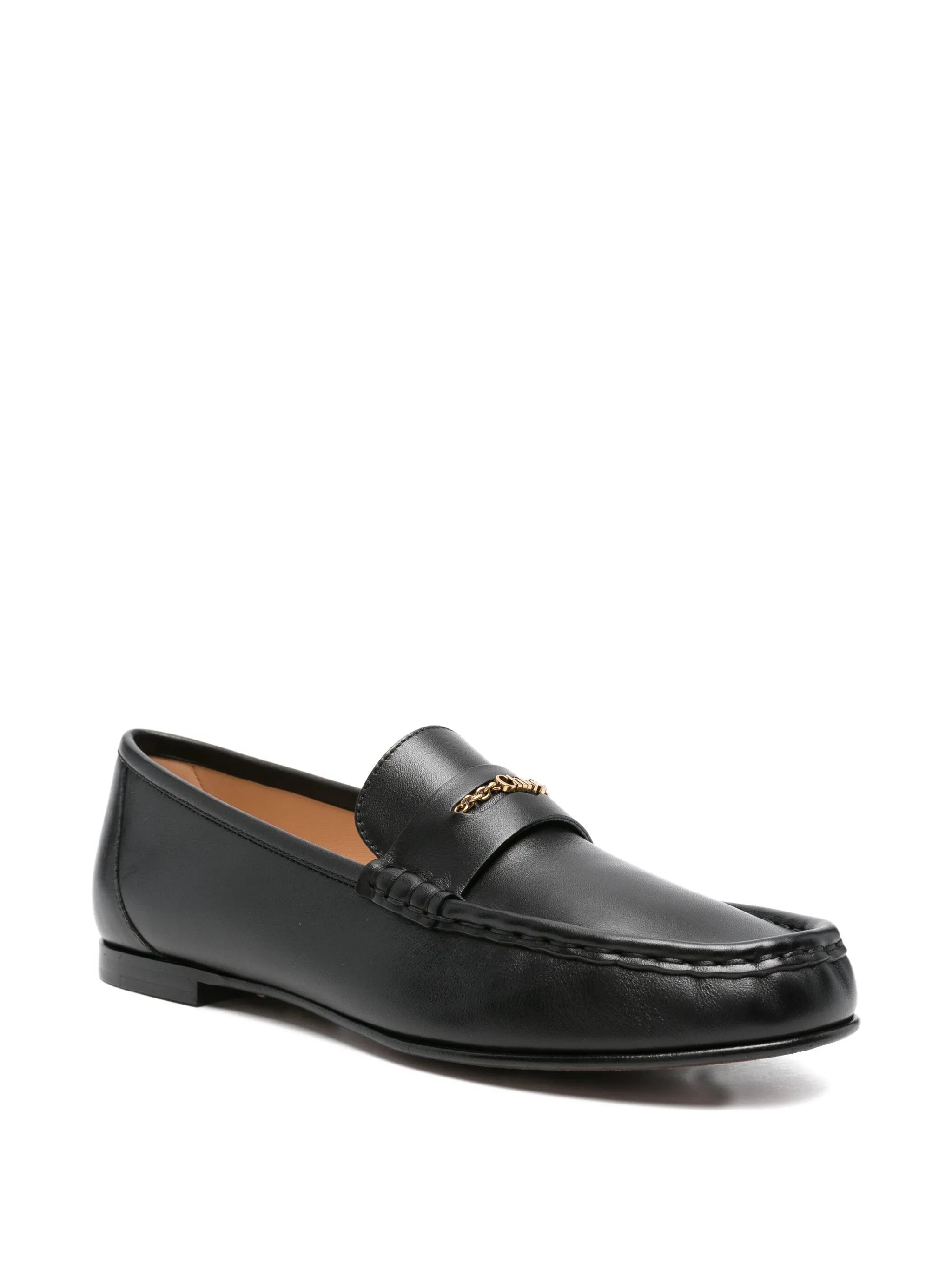leather penny loafers