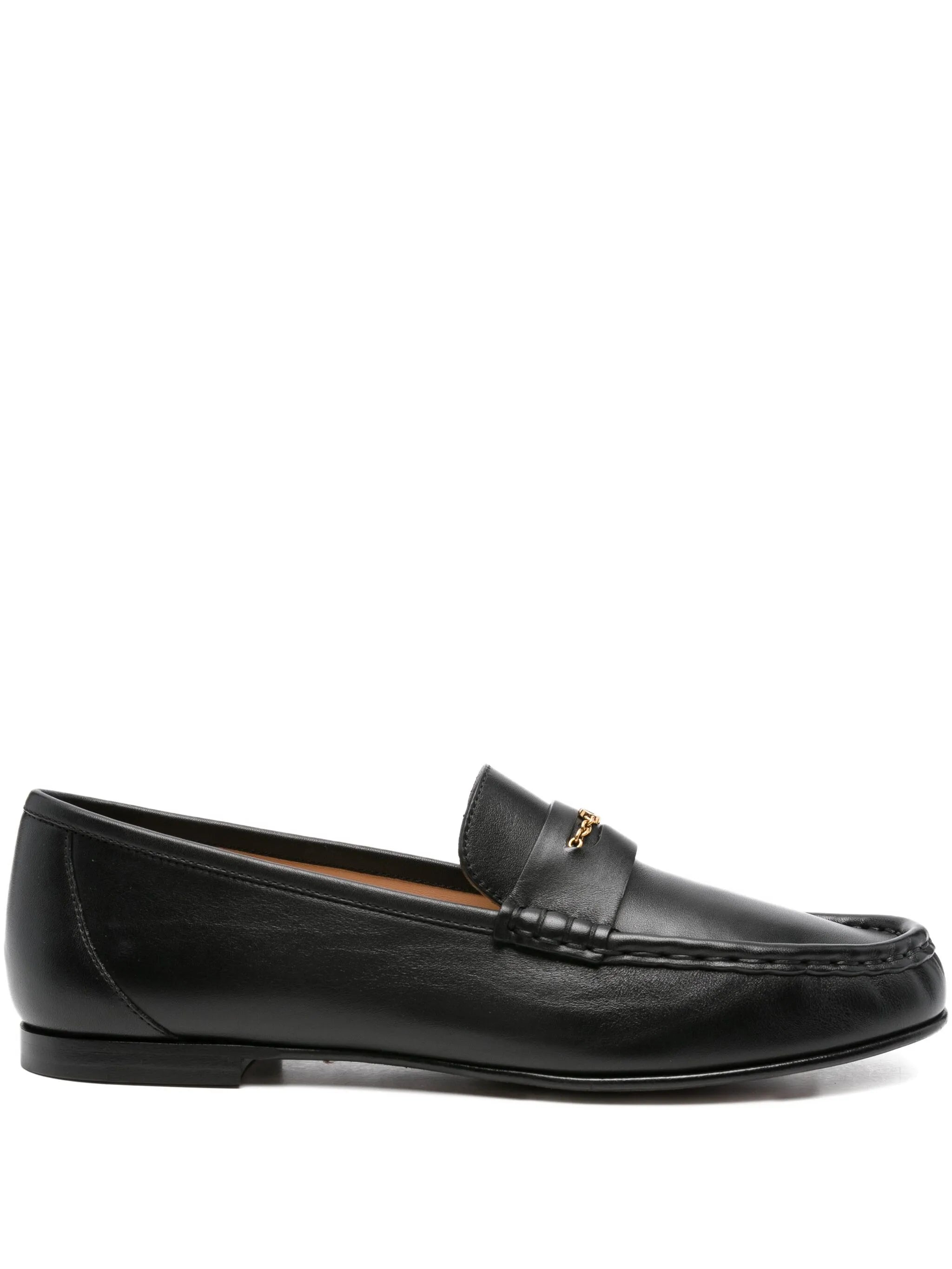 leather penny loafers