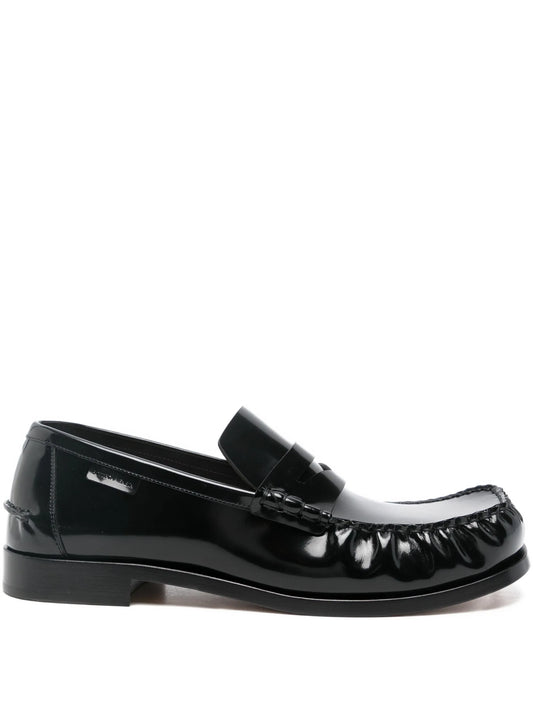 leather loafers