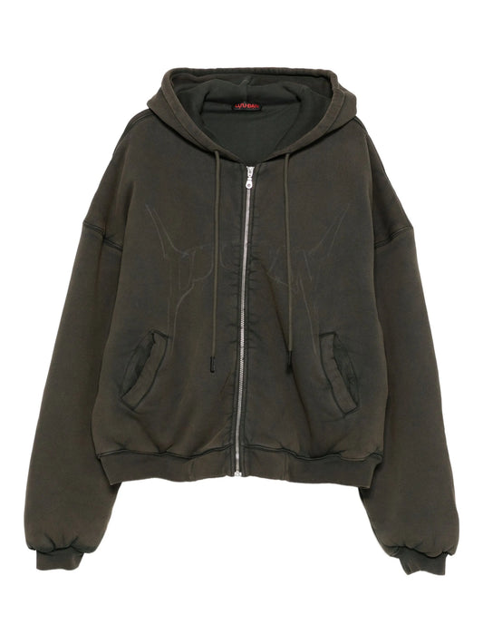 zip-up hoodie