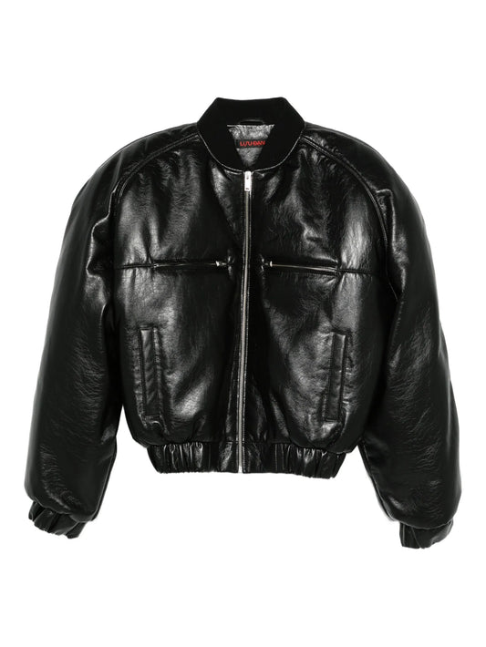 zip-up bomber jacket