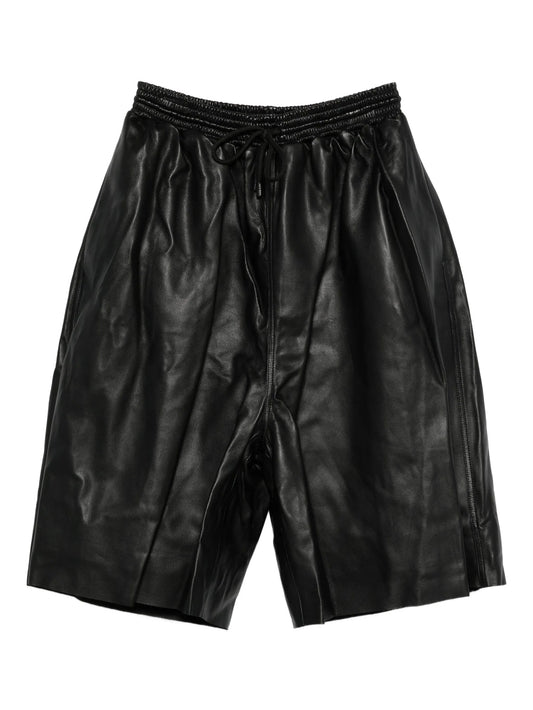leather shorts