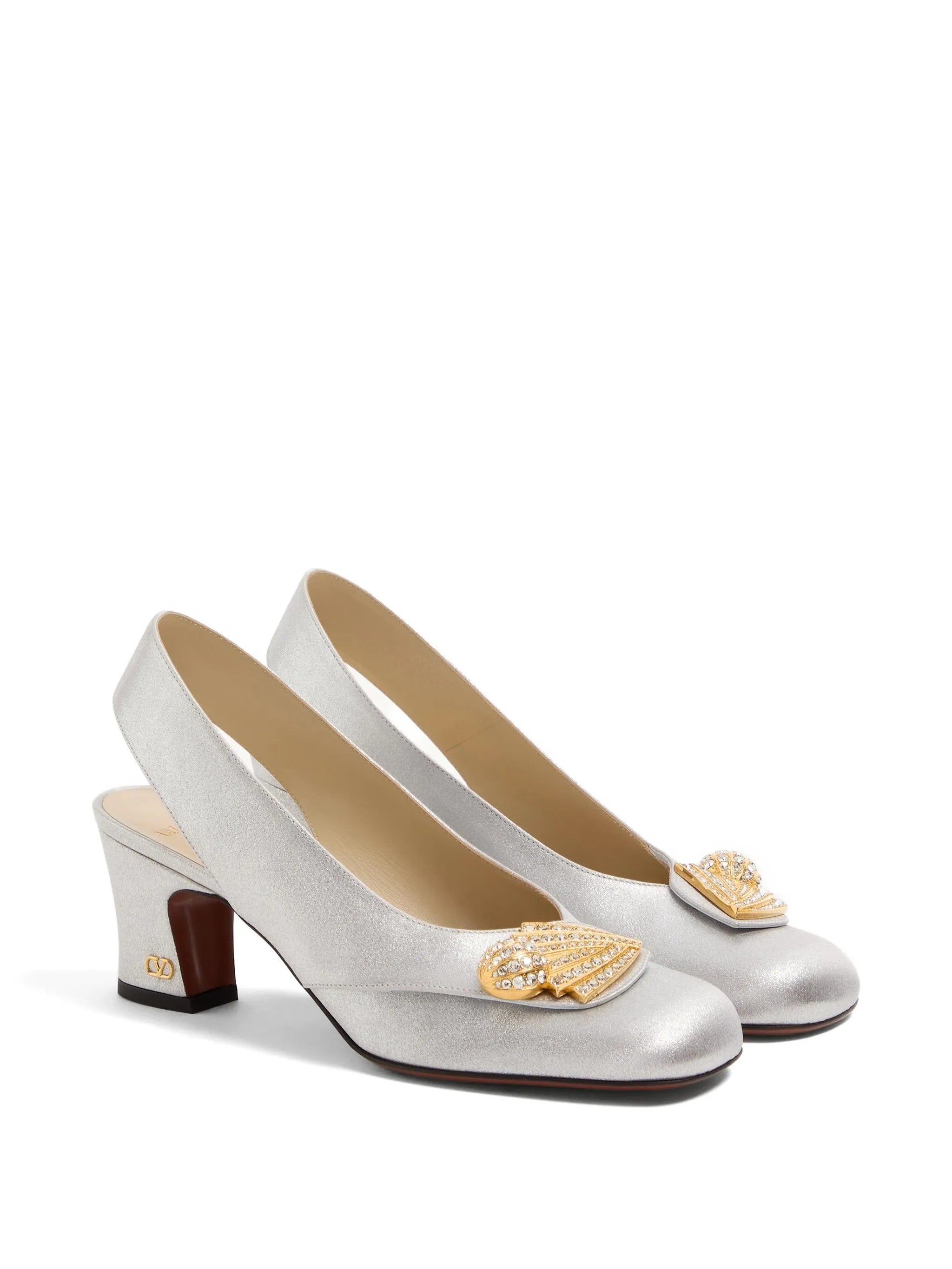60mm Adamantine heeled pumps