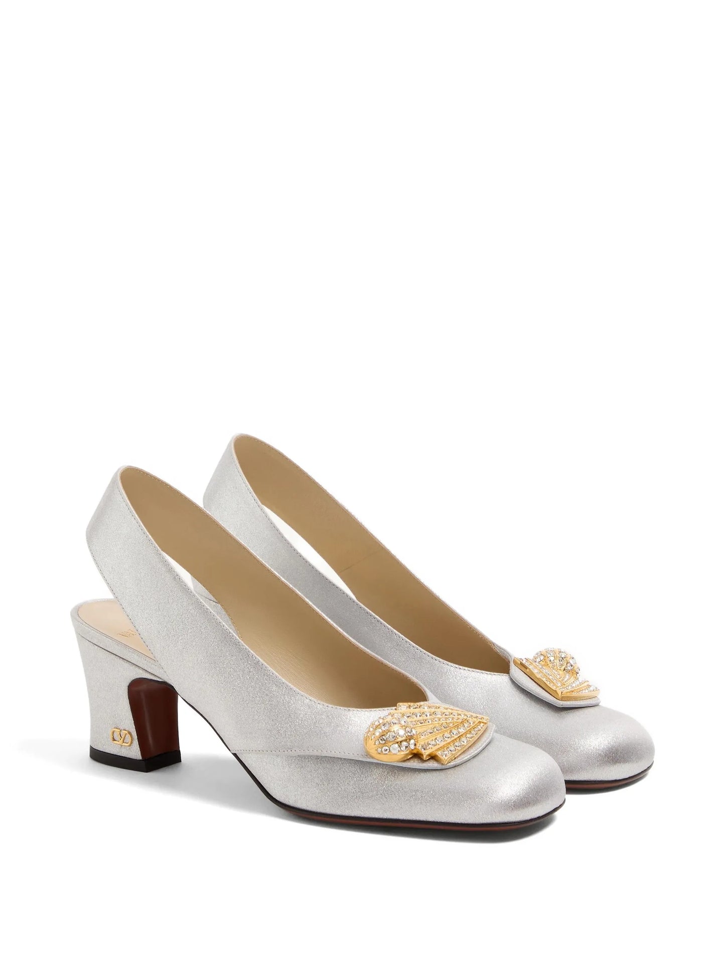 60mm Adamantine heeled pumps