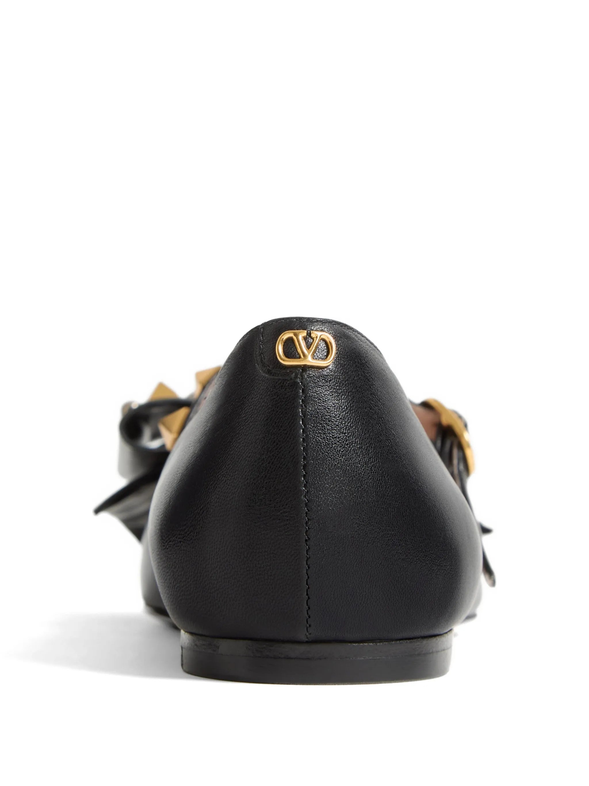 Mary-Jane Bowow ballerina in kidskin with studs