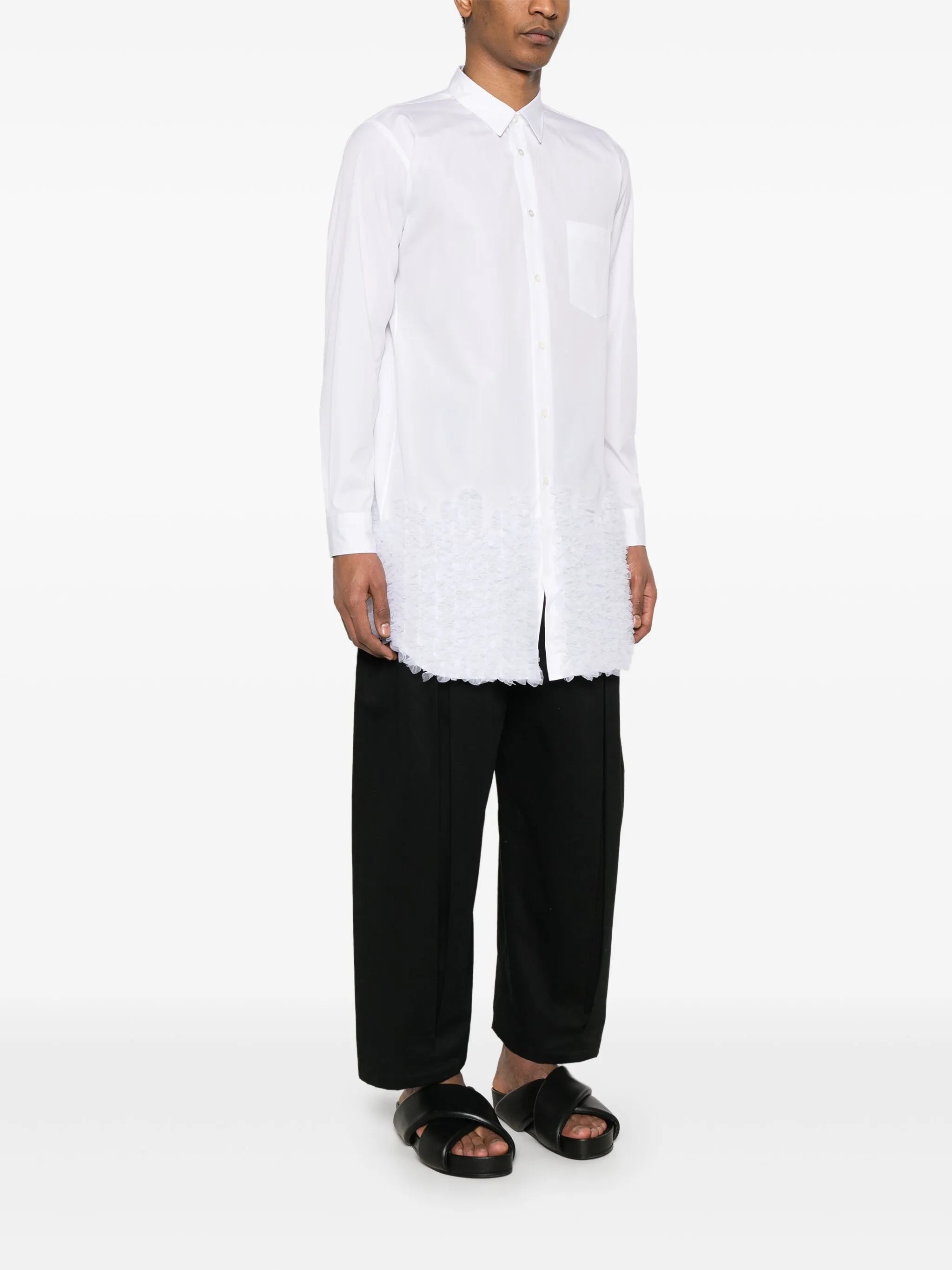 ruffled shirt
